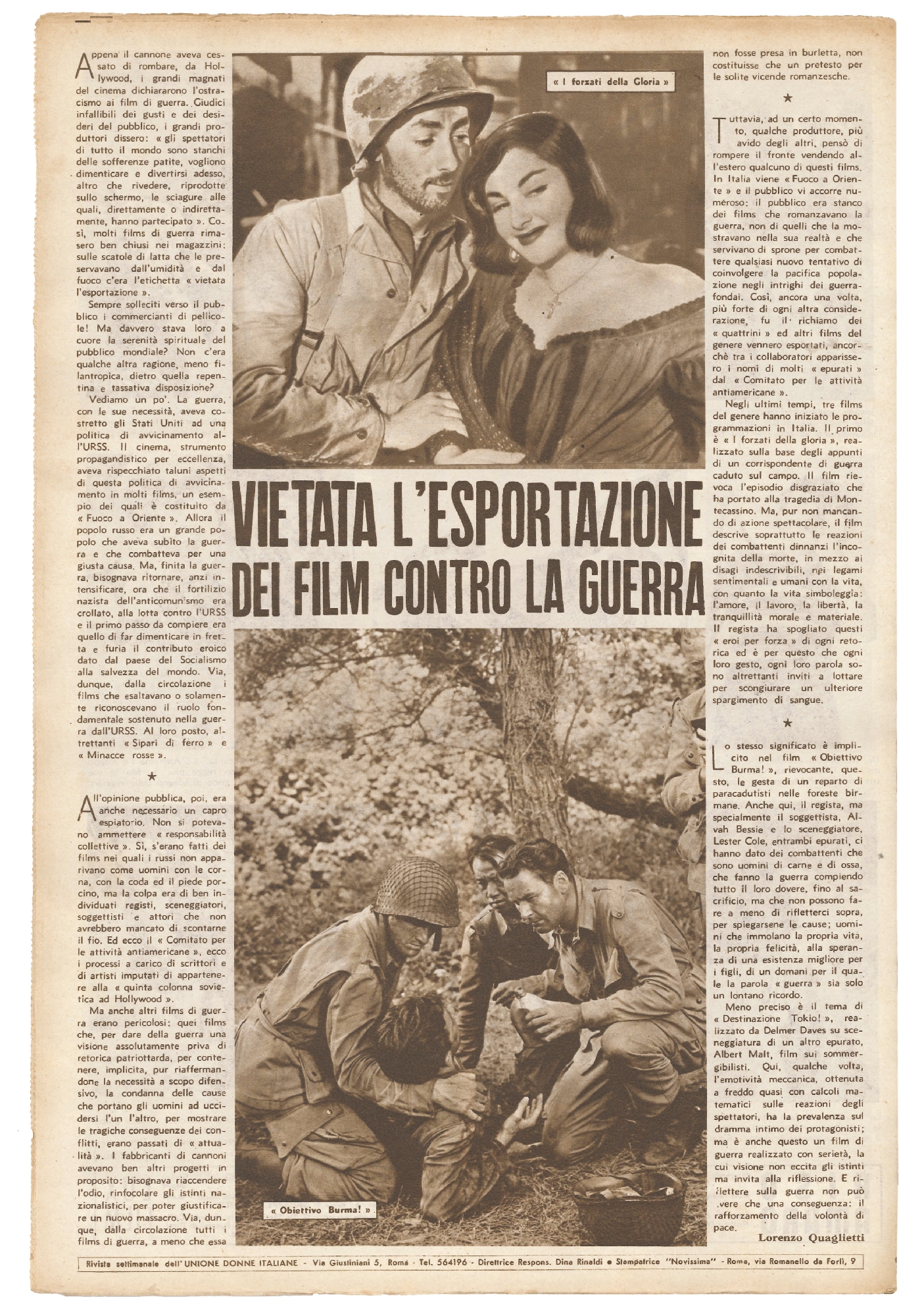 Foto: La gente di Popoli ha fame / Nelle fabbriche e nelle campagna italiane le donne combattono i padroni