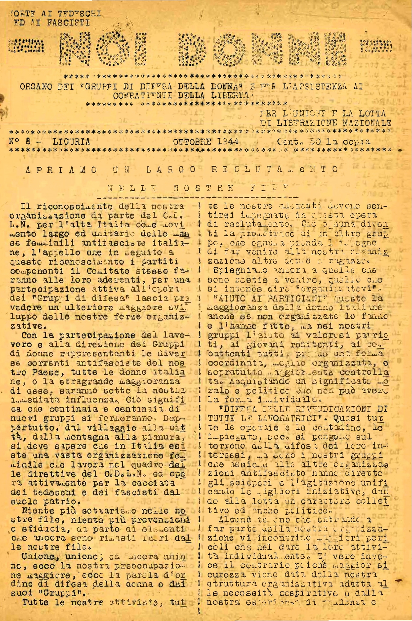 Foto: Liguria - Apriamo un largo reclutamento