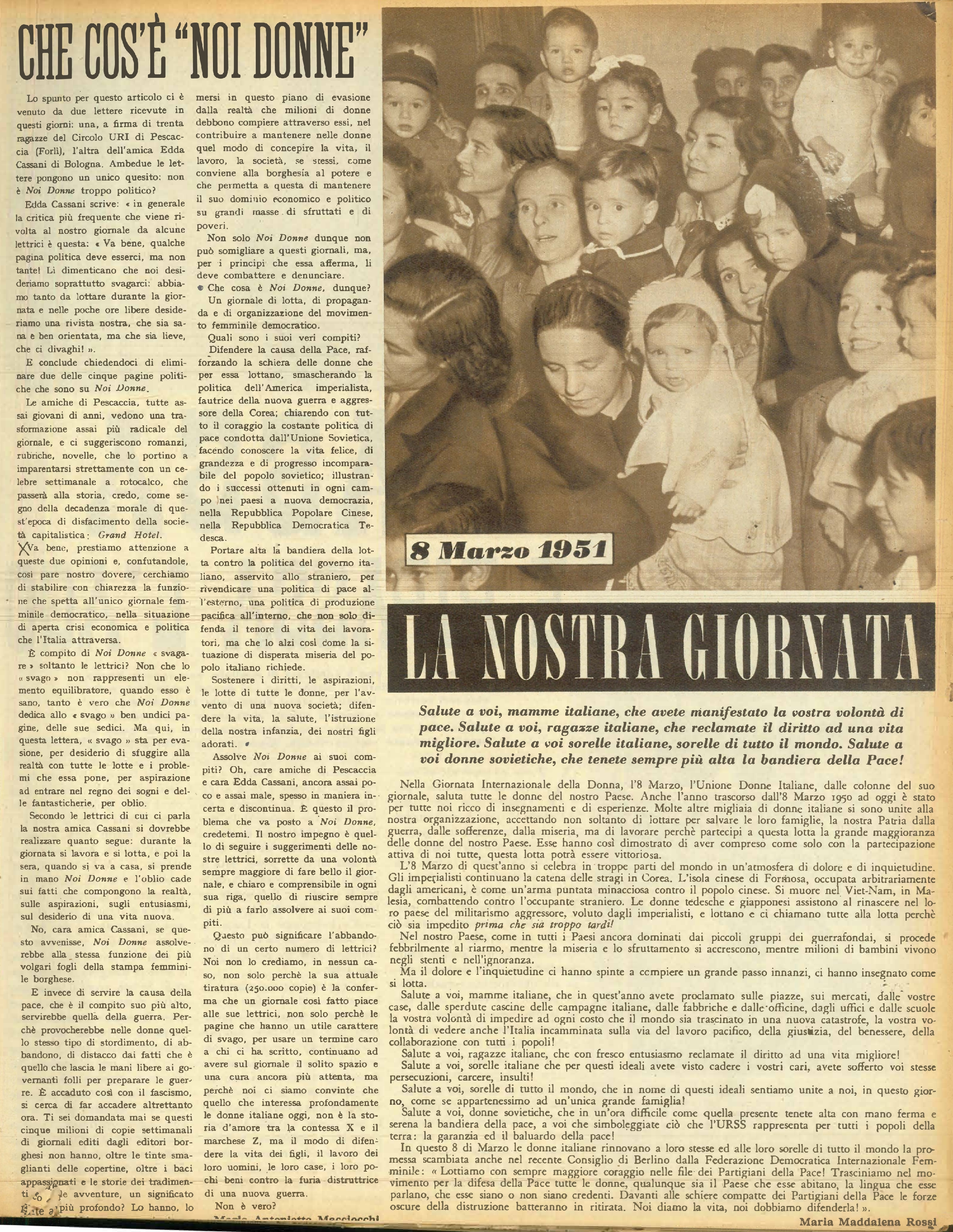 Foto: Donne del mondo intero unite per la pace