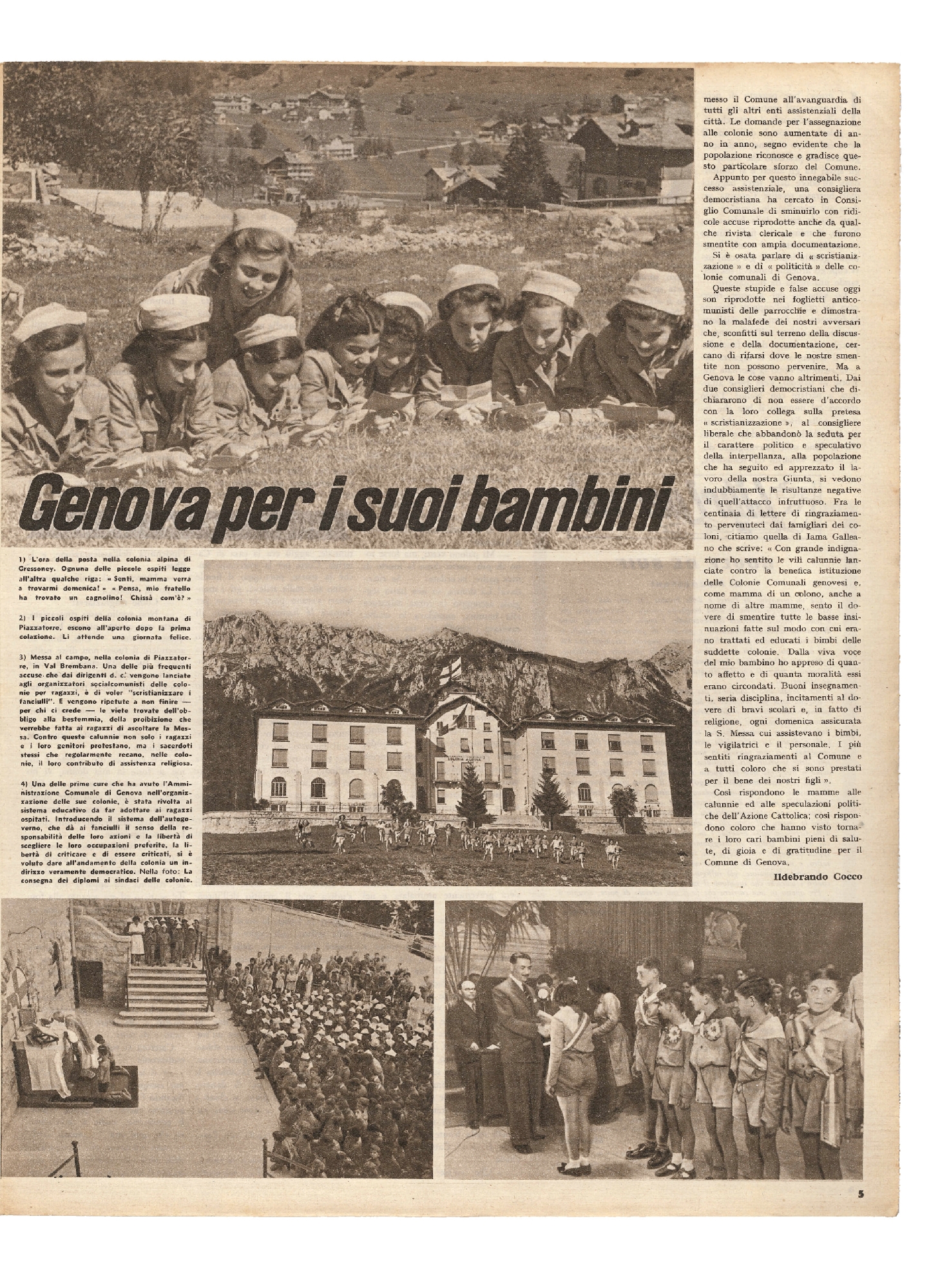 Foto: Votare la pace/I convegni delle mondine/Genova per i suoi bambini/La Guerra fredda uccide Topolino