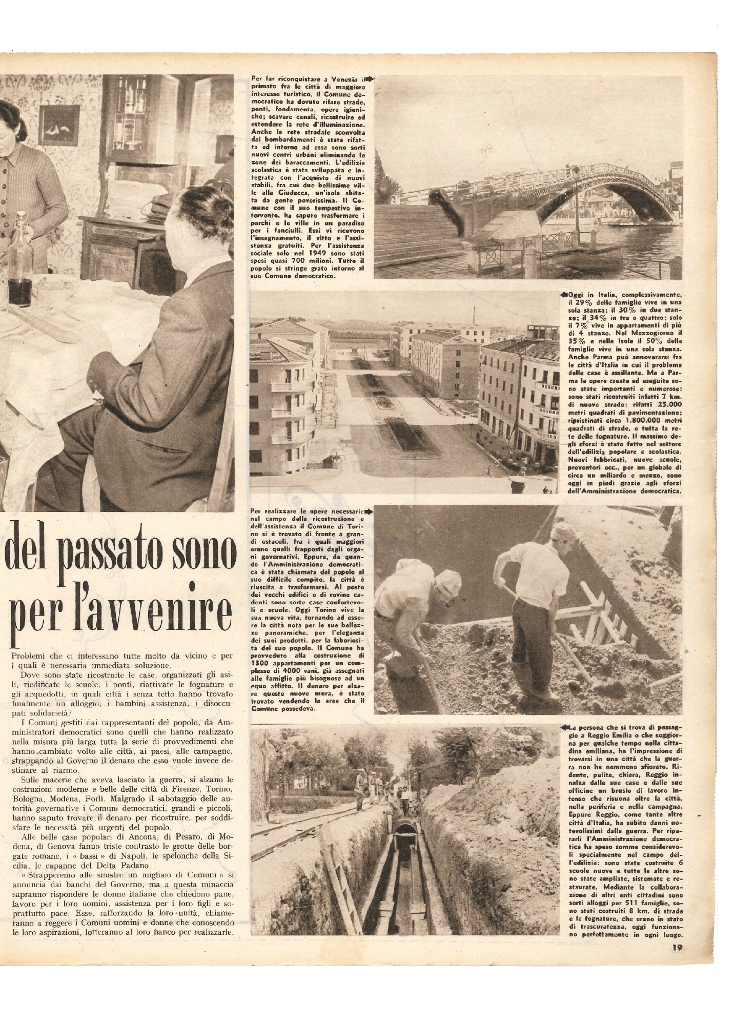 Foto: Salviamo l'infanzia/L'autoambulatorio di Modena/Osvalda Borelli: sindaca di Garbagnate/Casa in crisi