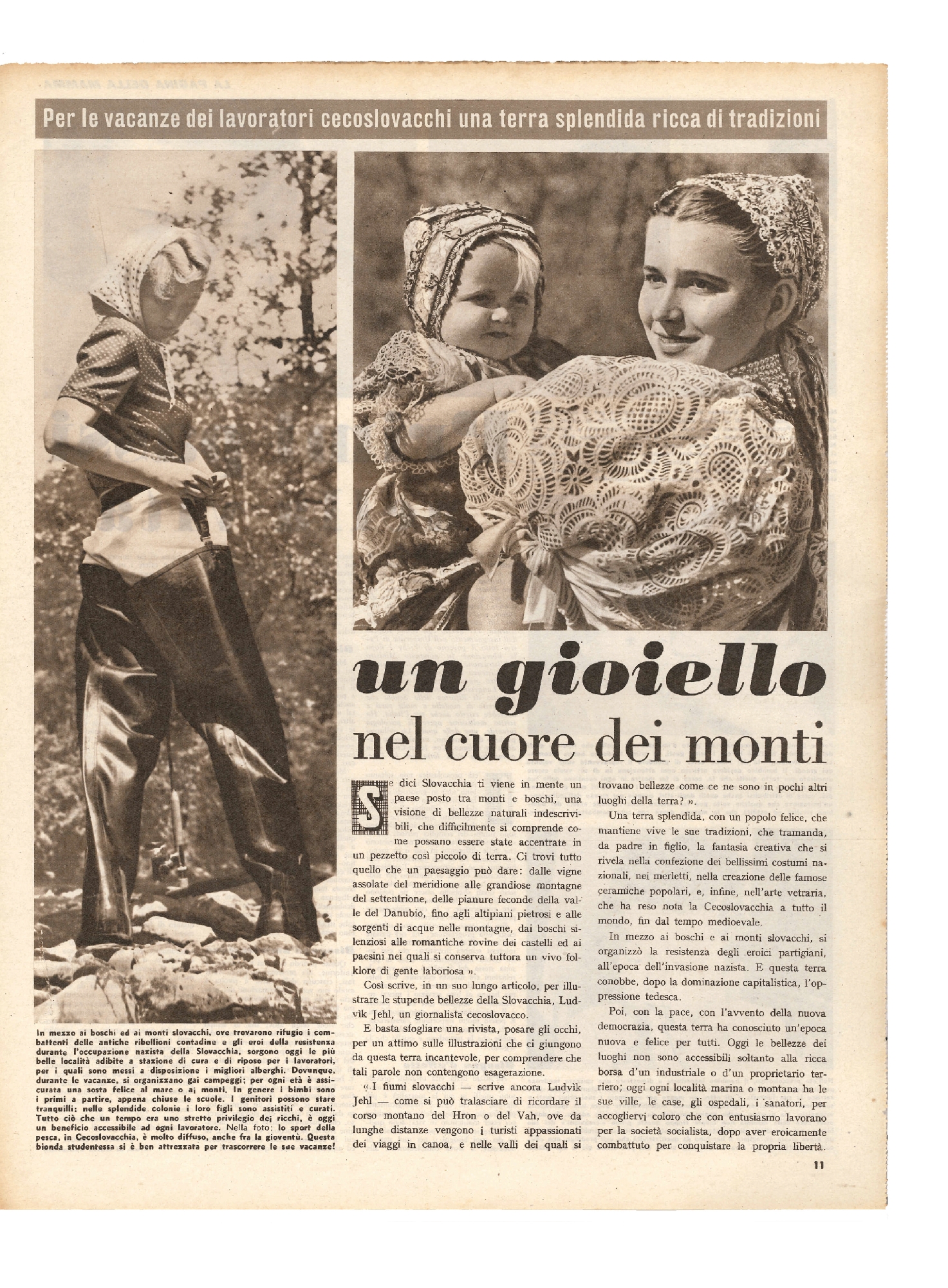 Foto: Le ragazze d'Italia a Roma/Le lavoratrici di tabacco/Il Giro d'Italia di Noi Donne 