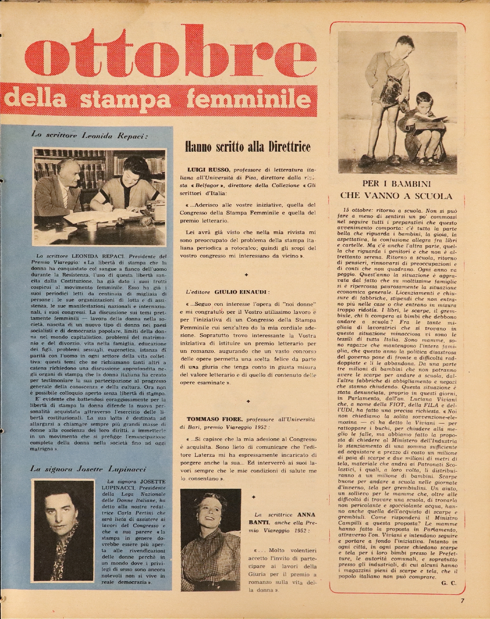 Foto: Noi Donne VII n. 40