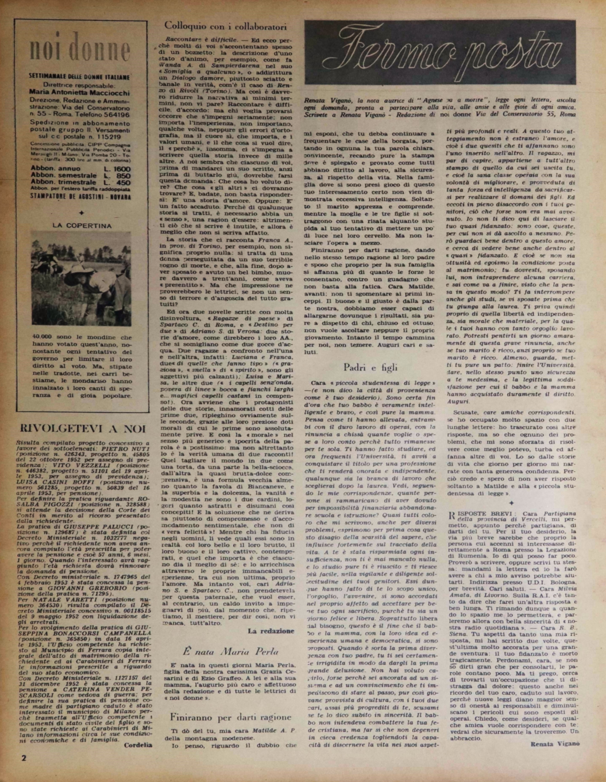 Foto: Noi Donne VIII n. 25