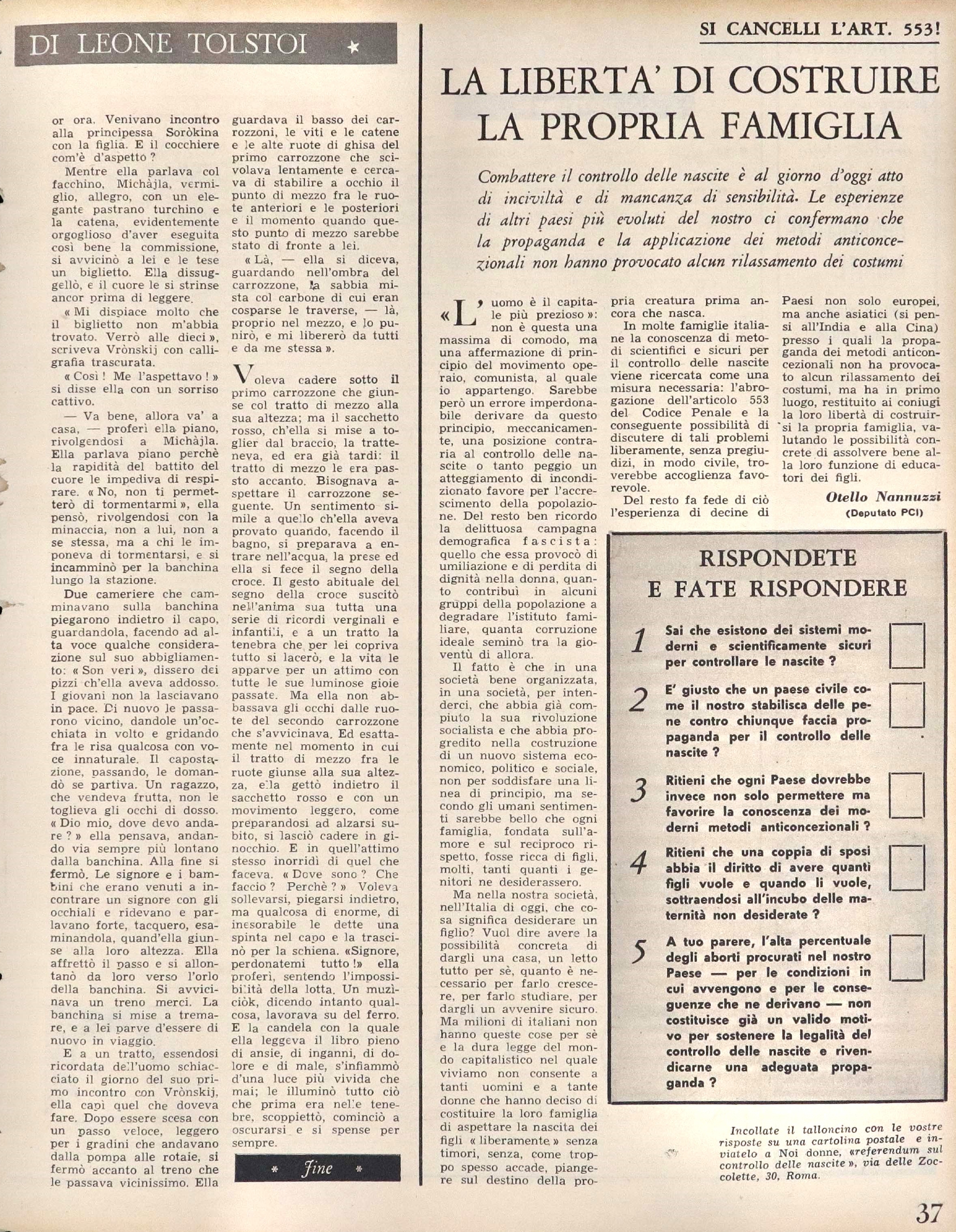 Foto: Noi Donne XIII n. 38
