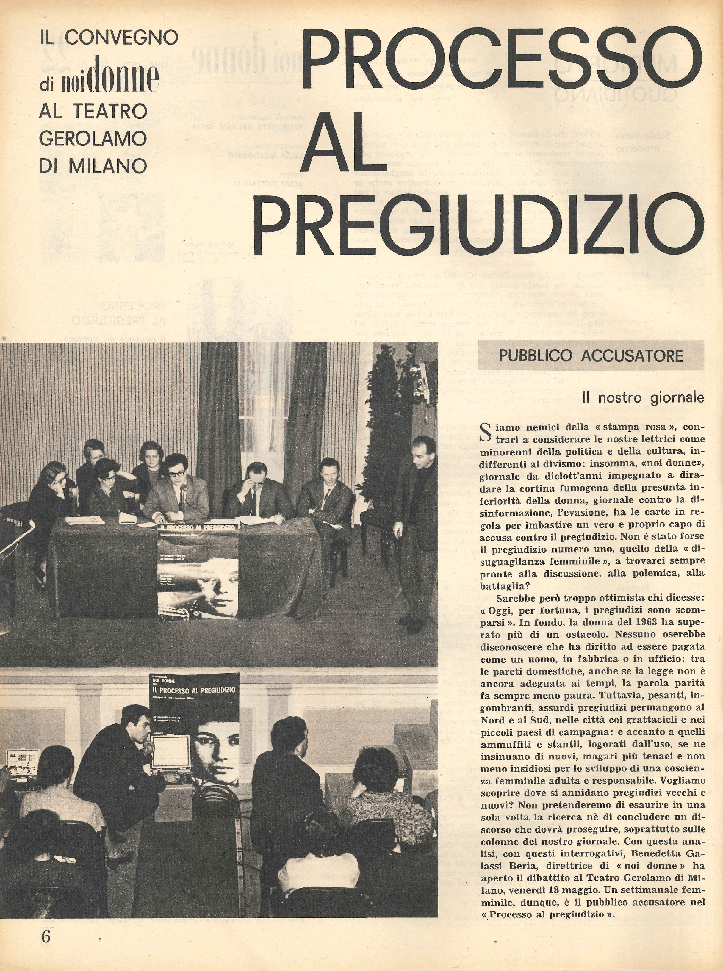 Foto: Processo al pregiudizio...