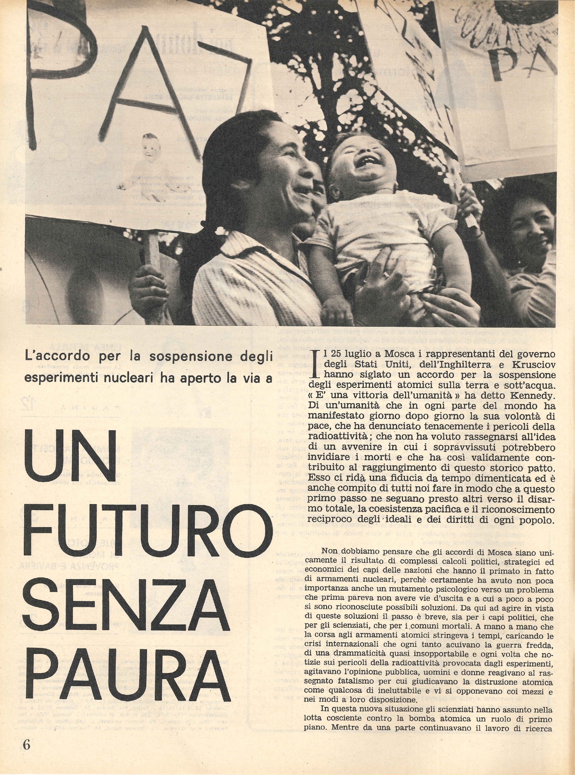 Foto: Un futuro senza paura..