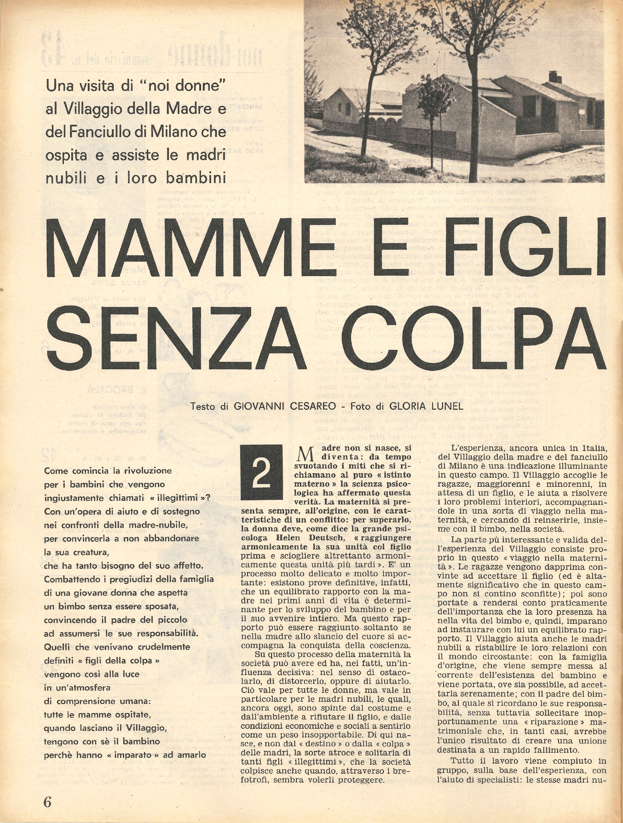 Foto: Mamme e figli senza colpe...