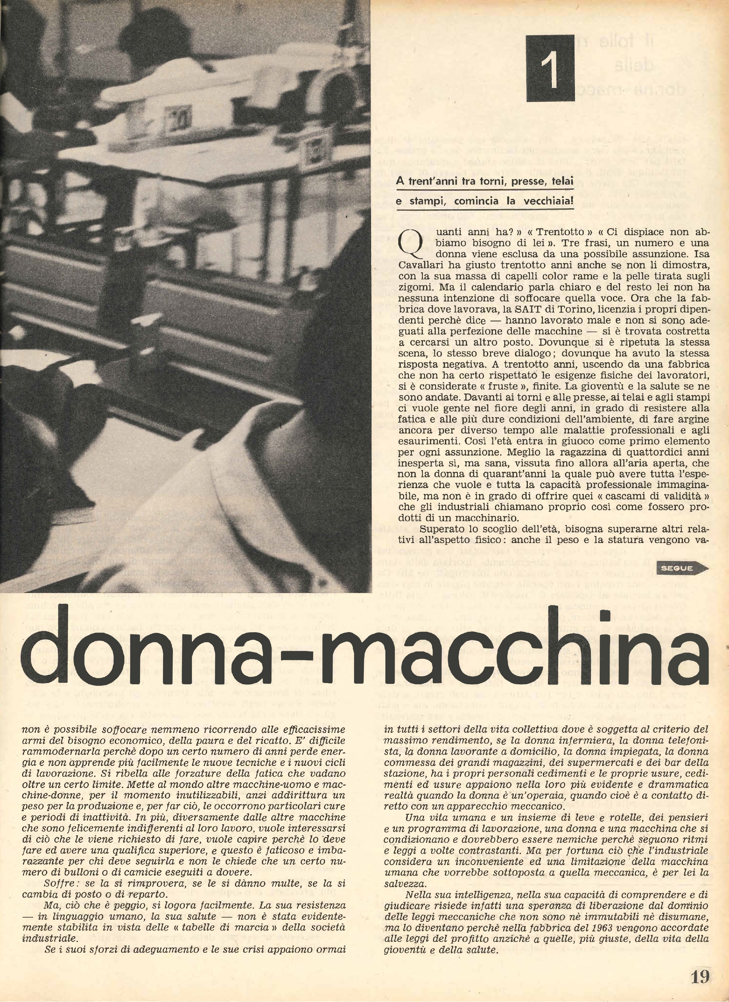 Foto: La donna-macchina...