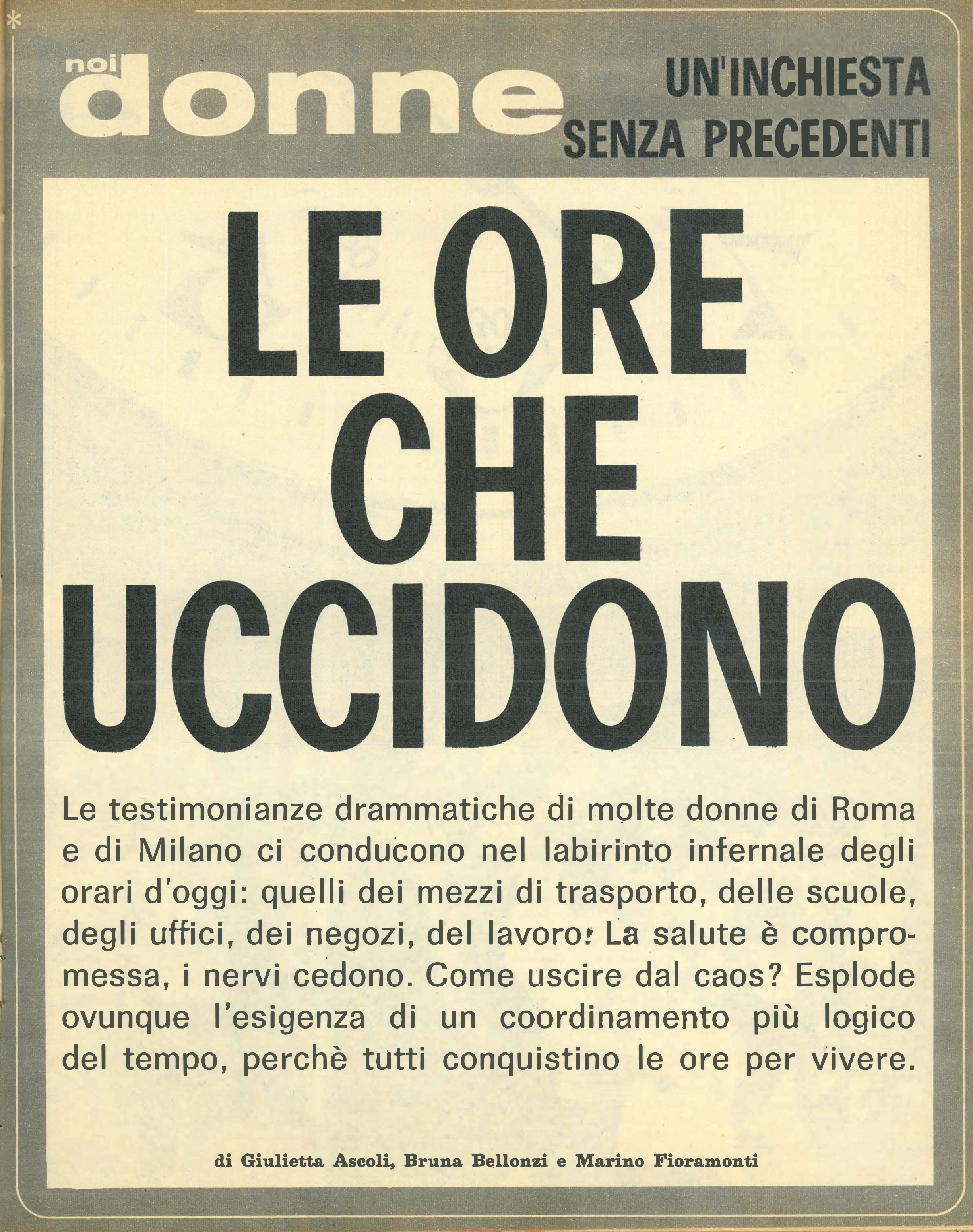 Foto: Inchiesta sul primo maggio: Le ore che uccidono