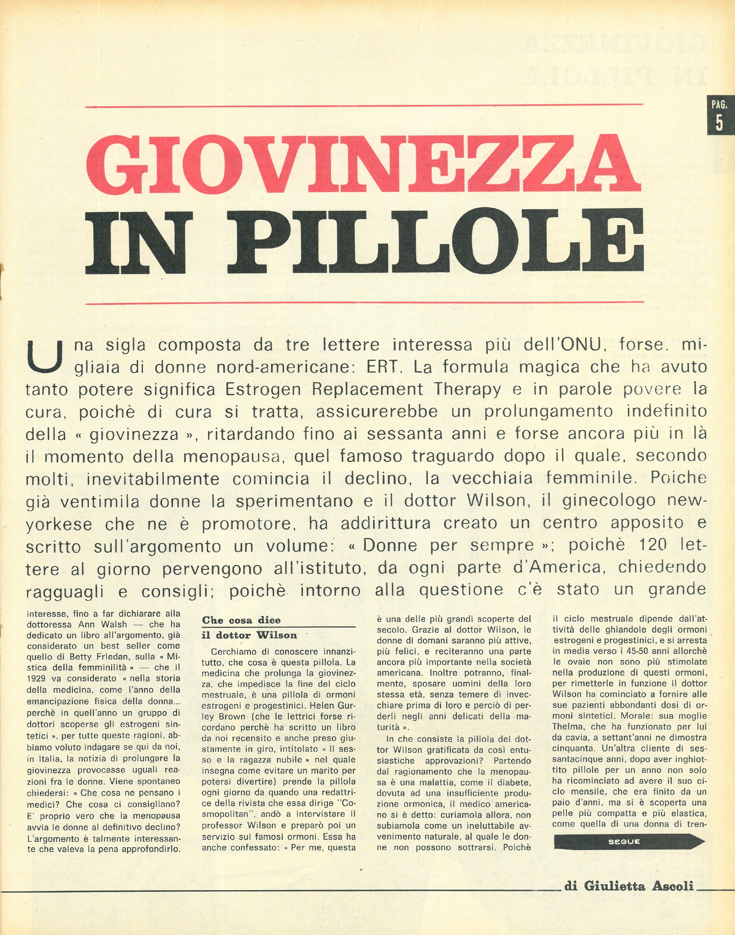 Foto: Giovinezza in pillole