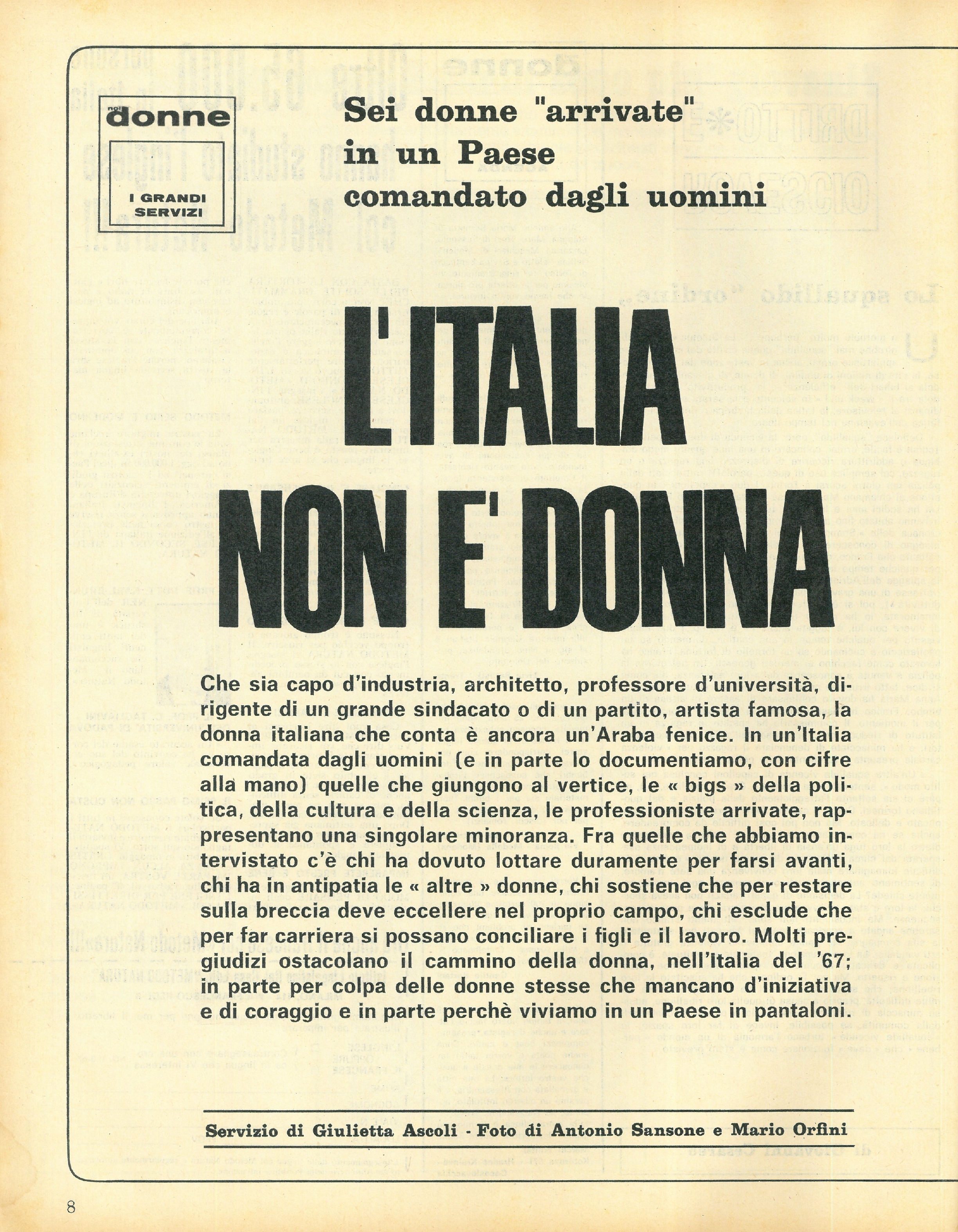 Foto: L'Italia non è donna