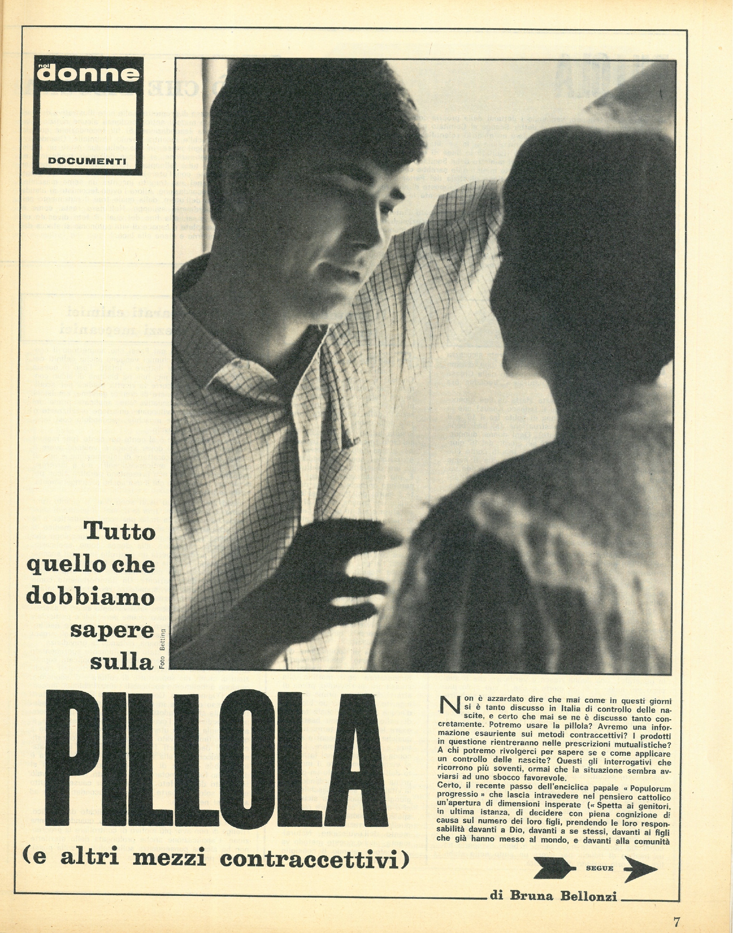 Foto: Le settecentomila donne che ci vestono: inchiesta tra le lavoratrici tessili. In copertina  l’attrice Ann Margret che ha girato il film di Dino Risi “Il tigre”