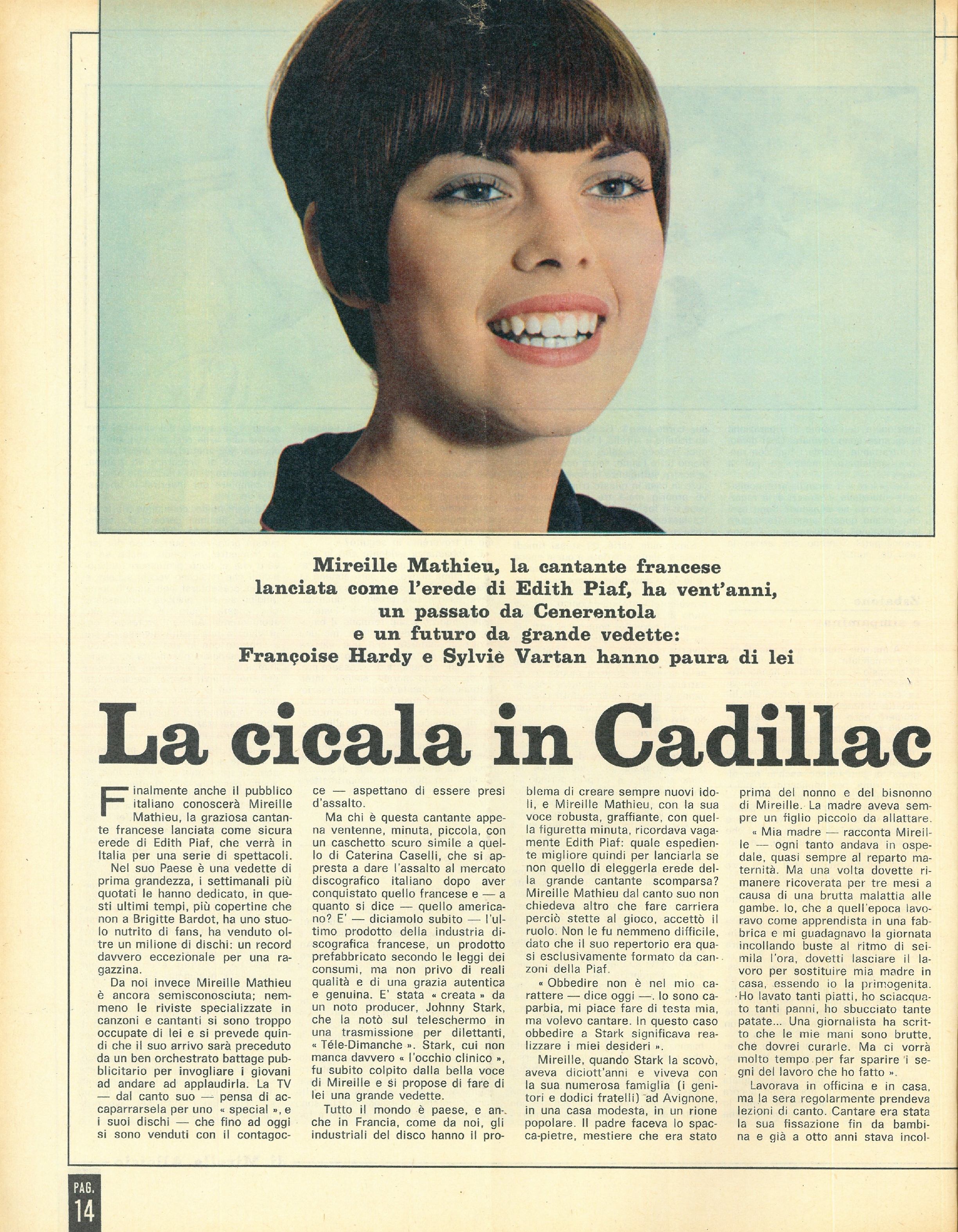 Foto: Appello delle donne Greche: non ci lasciate sole. In copertina Mireille Mathieu,la cantante lanciata come erede di Edith Piaf