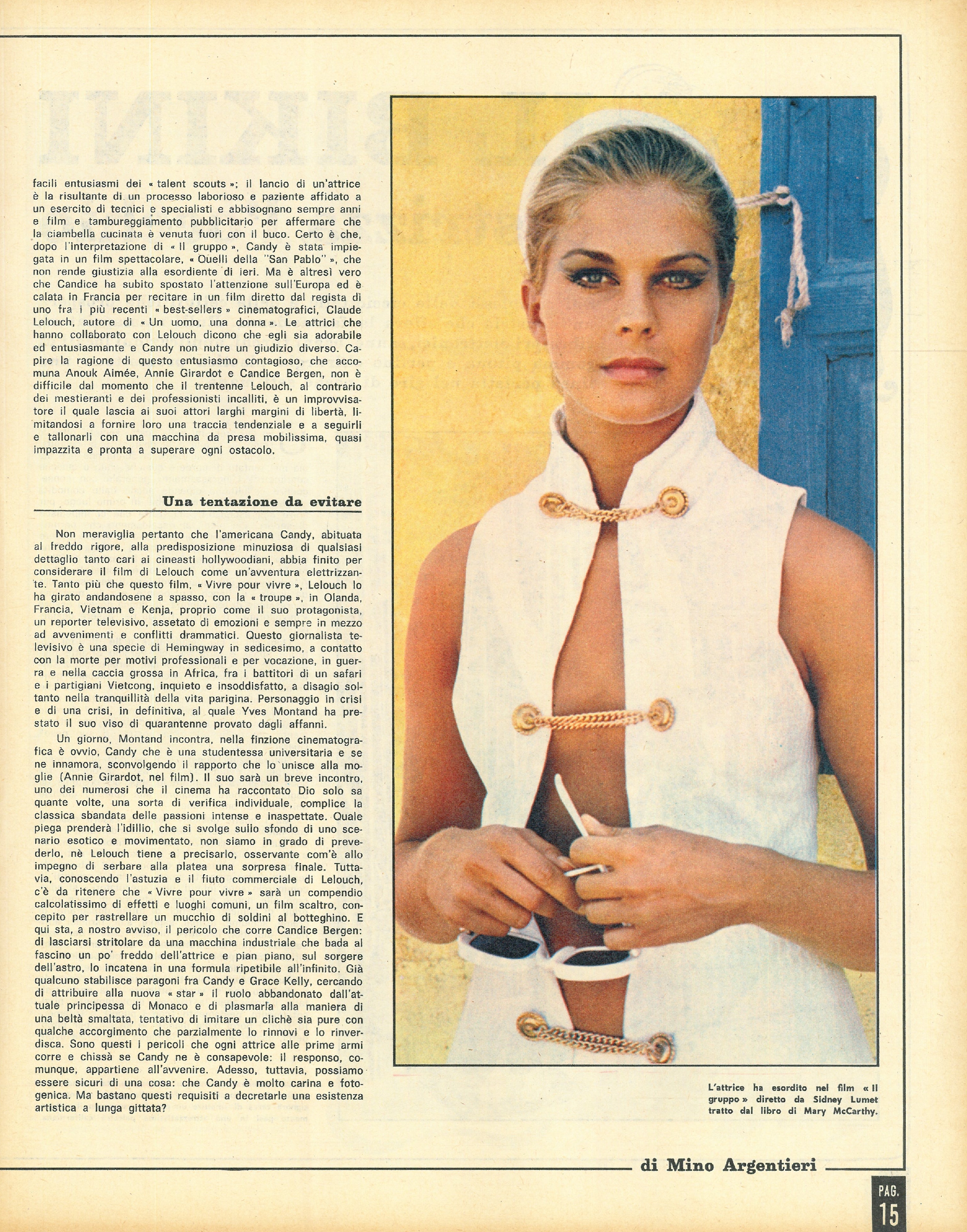 Foto: Il Che. Cosa è la Costituzione. In Copertina Candice Bergen, una nuova stella. 