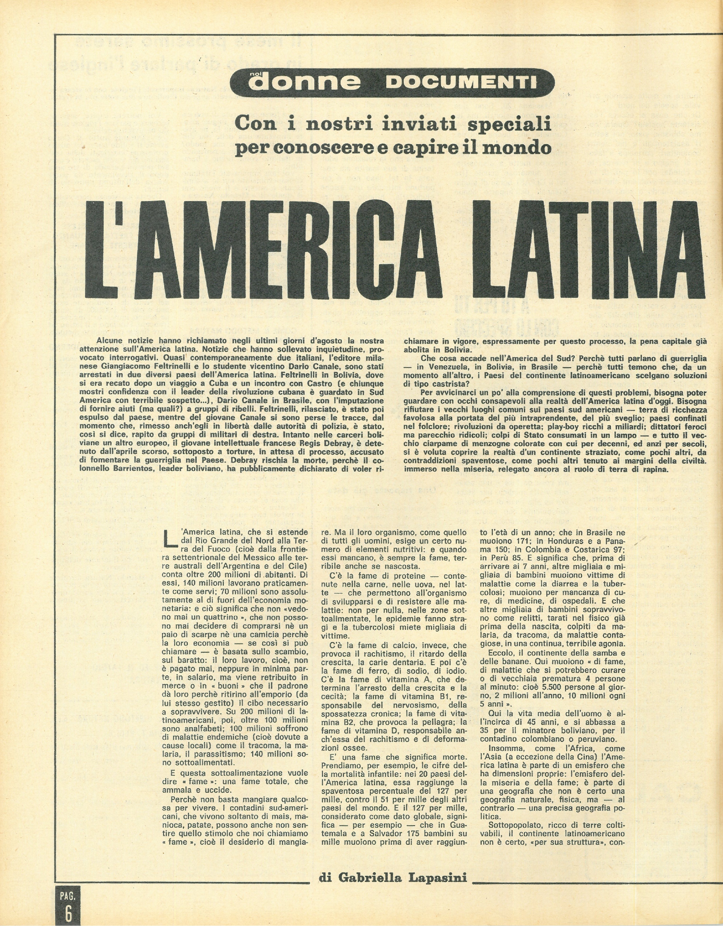 Foto: L'America Latina