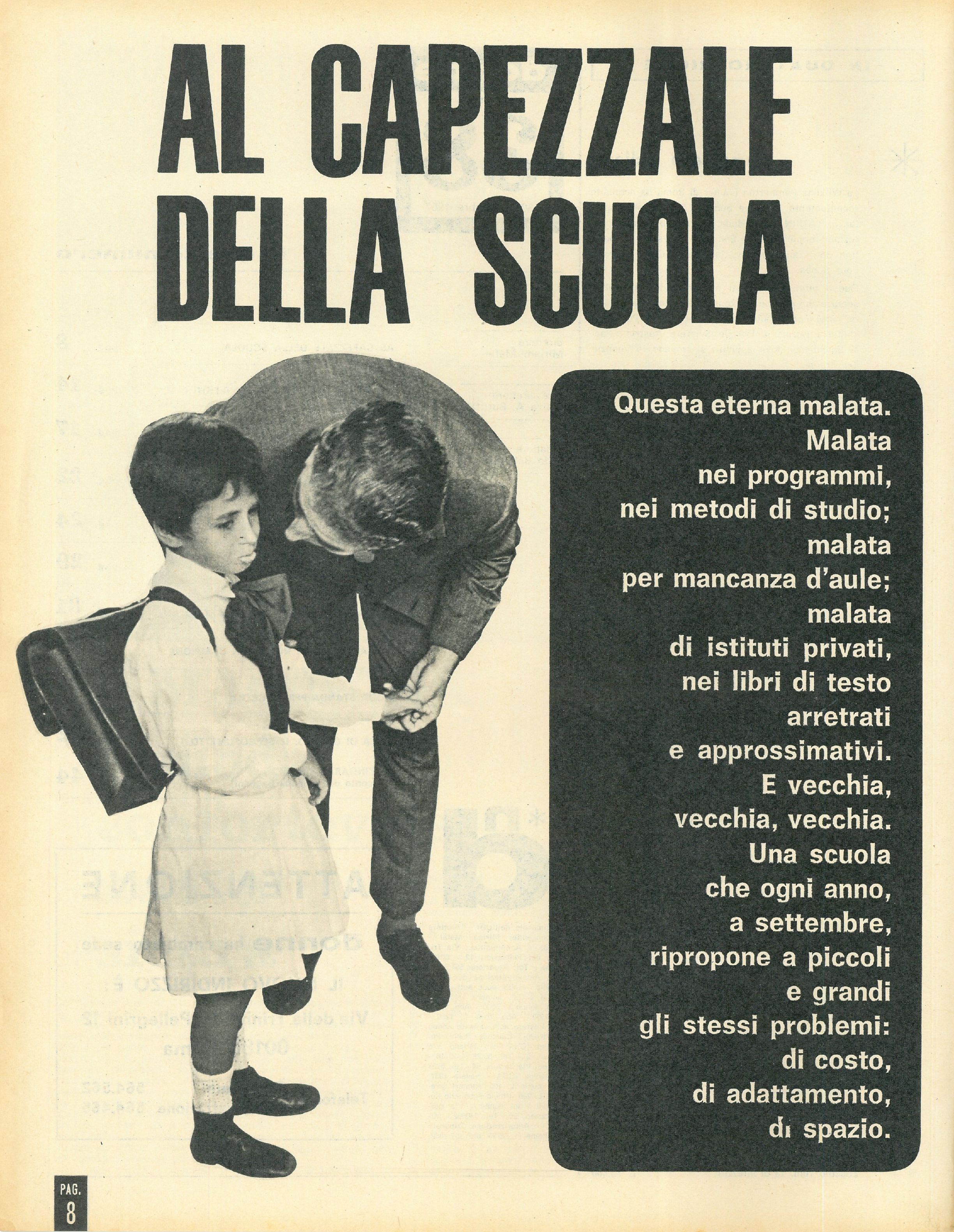 Foto: Al capezzale della scuola