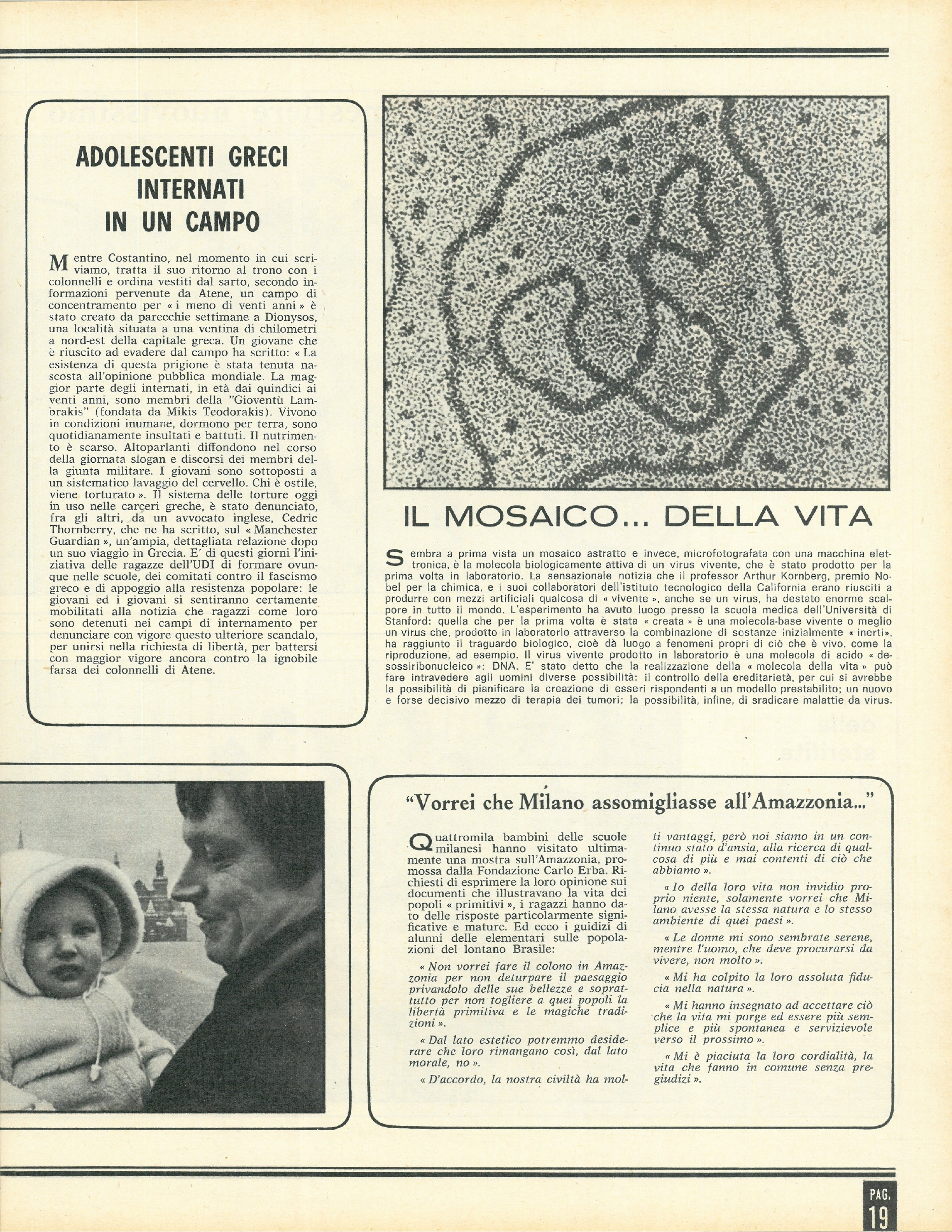 Foto: Come vorremmo il 1968 ,oroscopo semiserio per l'anno nuovo. In copertina Monica Vitti, interprete straordinario del film La ragazza con la pistola  