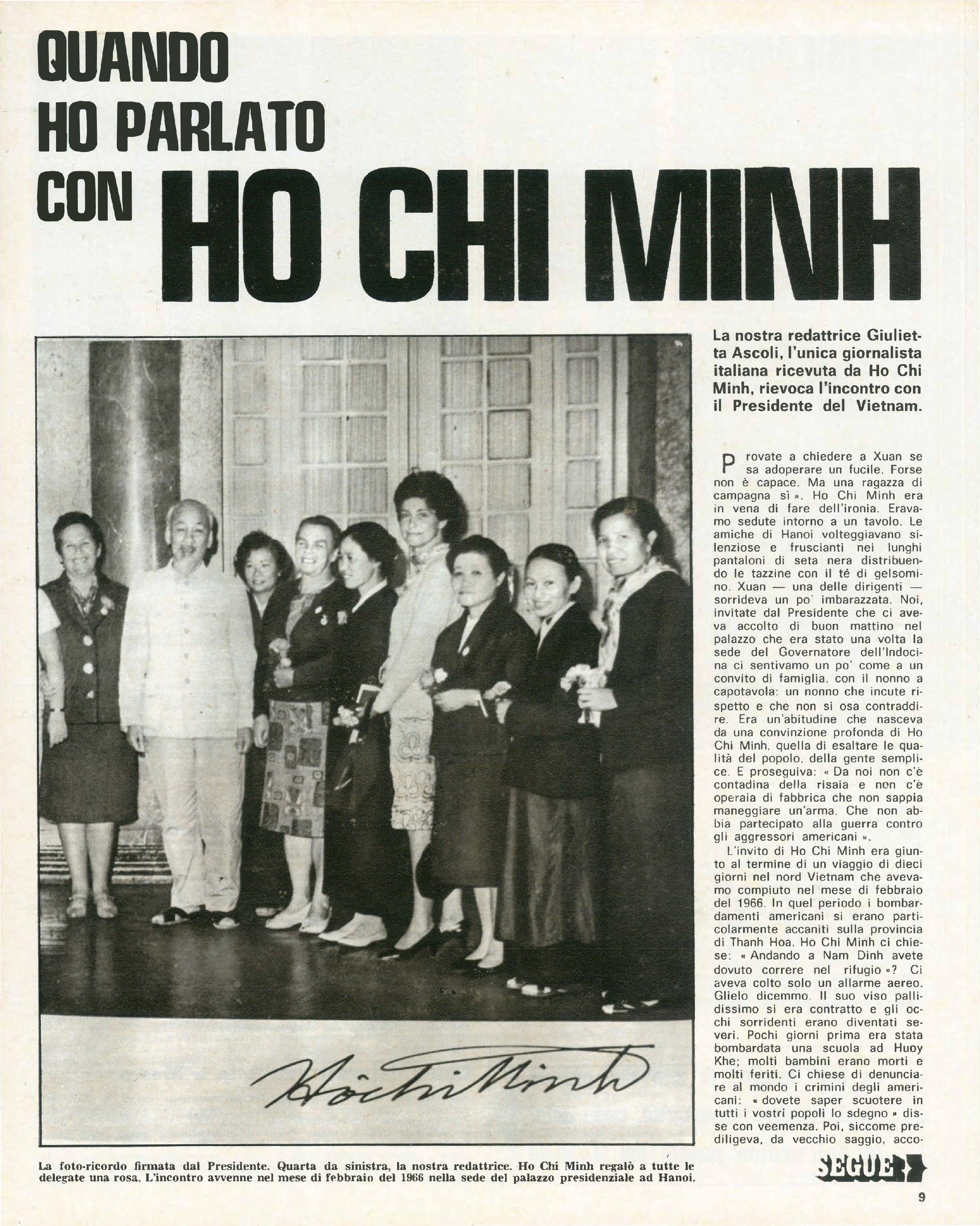 Foto: Quando ho parlato con HO CHI MINH