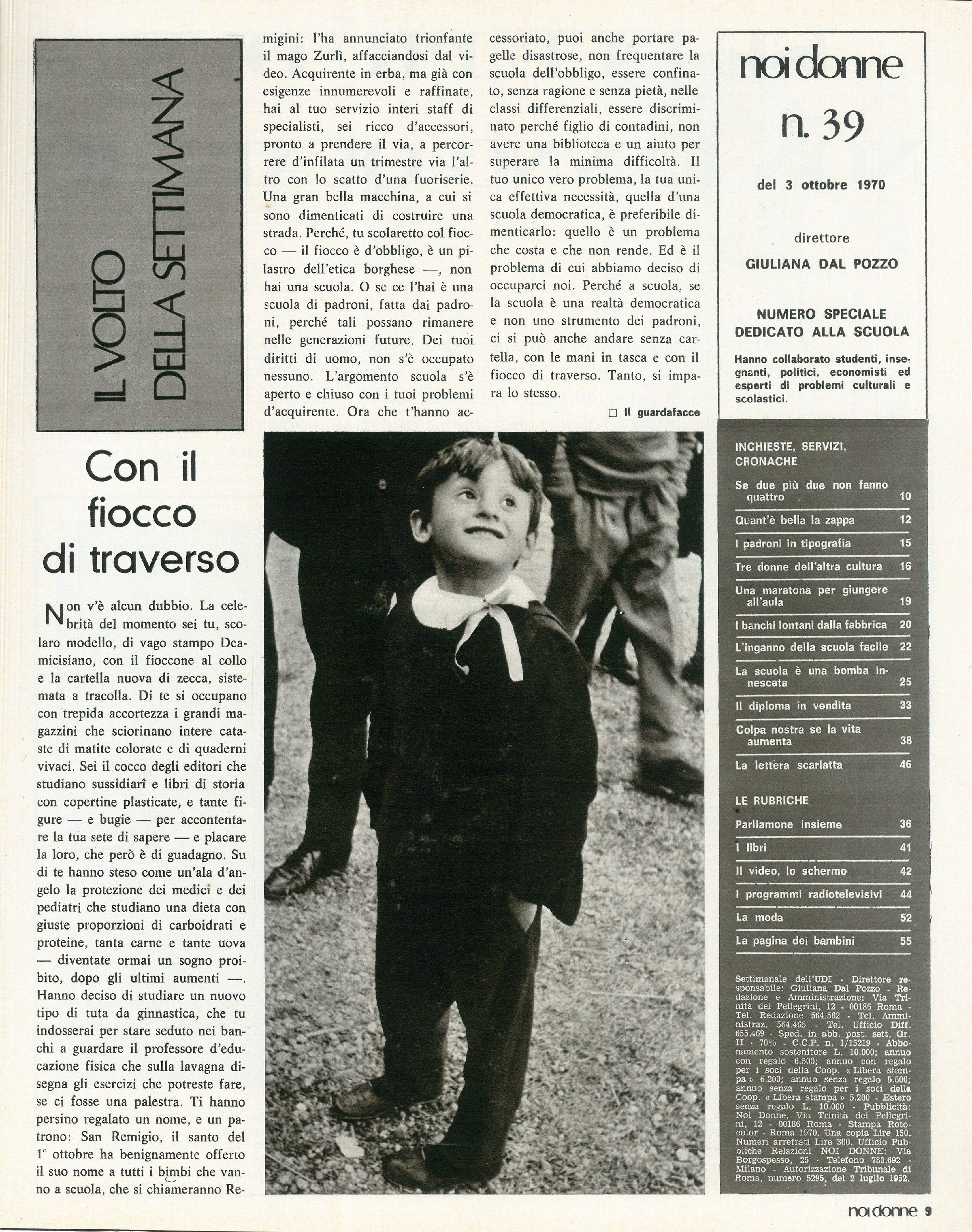 Foto: Speciale crisi della Scuola: scuola e cultura di classe, istituti privati, tempo pieno e doposcuola, trasporti, il lavoro, i libri borghesi