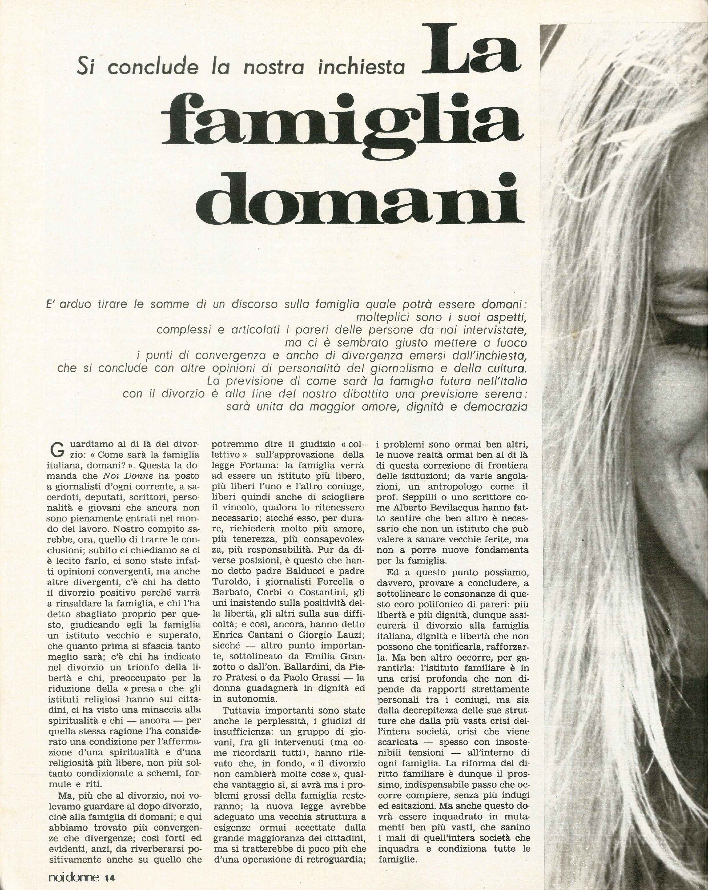 Foto: Politiche per l’infanzia: Adriana Seroni e la manifestazione del PCI a Roma – Il futuro della famiglia dopo la legge sul divorzio (inchiesta) – Il sasso in bocca, film di Giuseppe Ferrara contro la mafia – Danzica, gli scioperi della Polonia