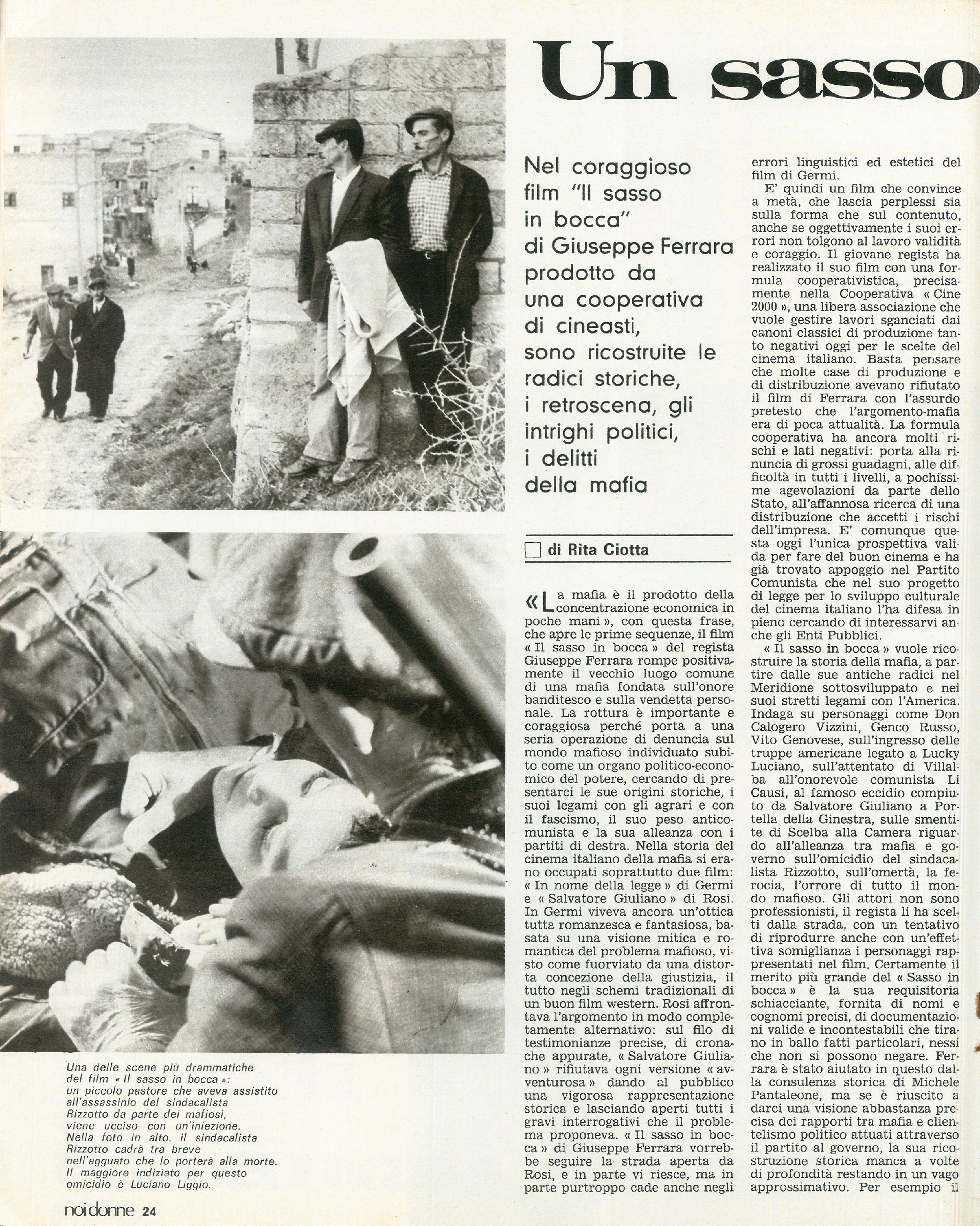 Foto: Politiche per l’infanzia: Adriana Seroni e la manifestazione del PCI a Roma – Il futuro della famiglia dopo la legge sul divorzio (inchiesta) – Il sasso in bocca, film di Giuseppe Ferrara contro la mafia – Danzica, gli scioperi della Polonia