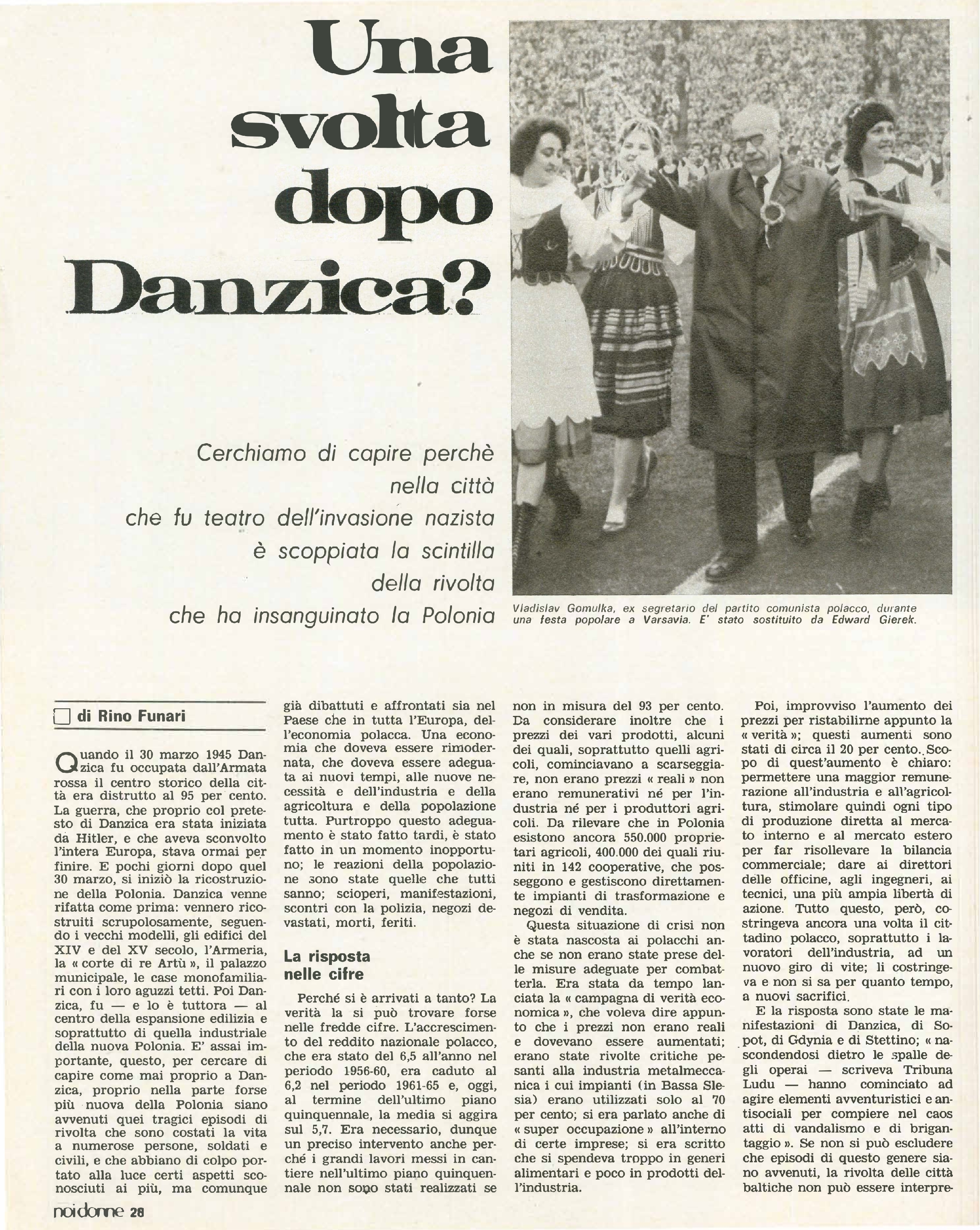 Foto: Politiche per l’infanzia: Adriana Seroni e la manifestazione del PCI a Roma – Il futuro della famiglia dopo la legge sul divorzio (inchiesta) – Il sasso in bocca, film di Giuseppe Ferrara contro la mafia – Danzica, gli scioperi della Polonia