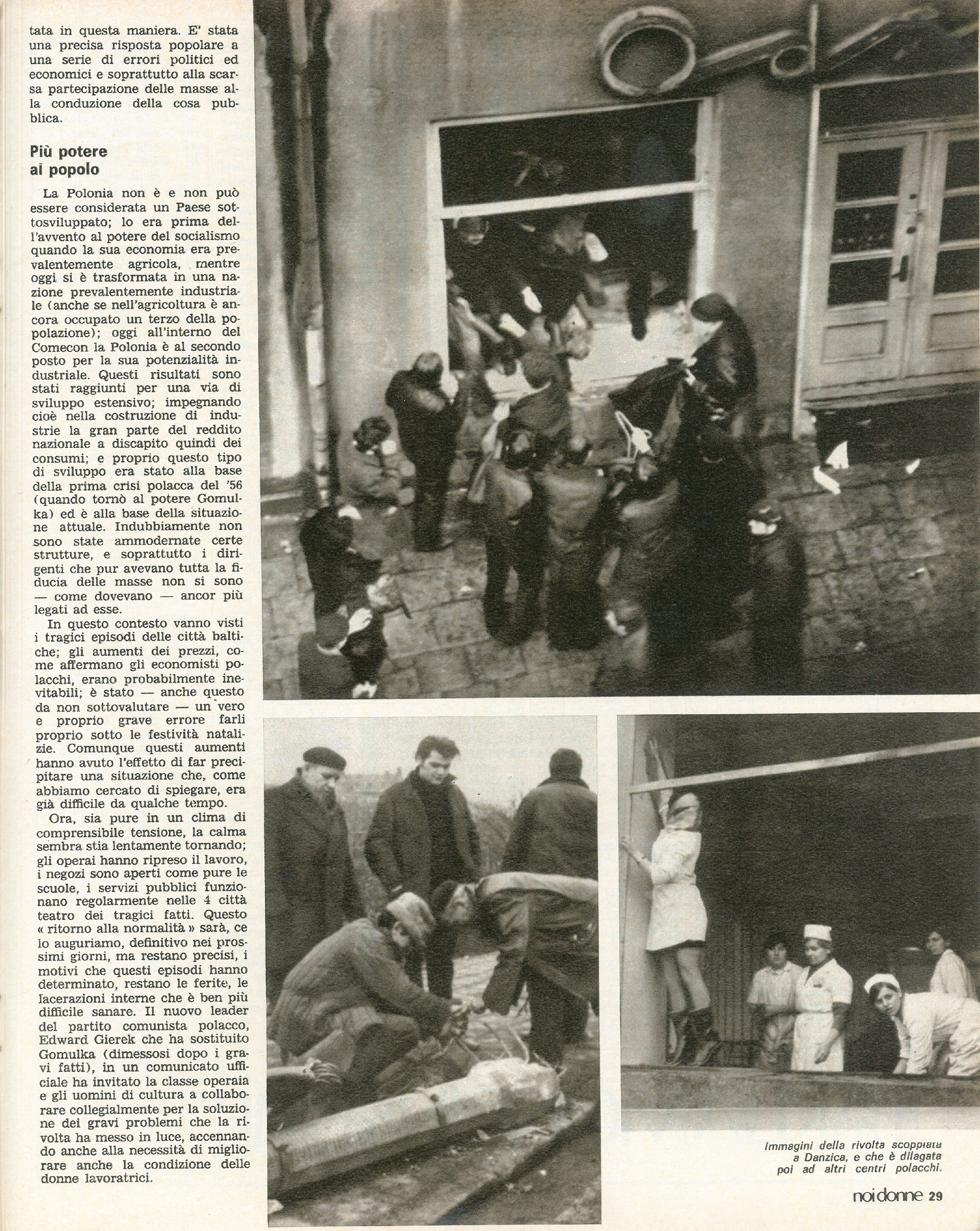 Foto: Politiche per l’infanzia: Adriana Seroni e la manifestazione del PCI a Roma – Il futuro della famiglia dopo la legge sul divorzio (inchiesta) – Il sasso in bocca, film di Giuseppe Ferrara contro la mafia – Danzica, gli scioperi della Polonia