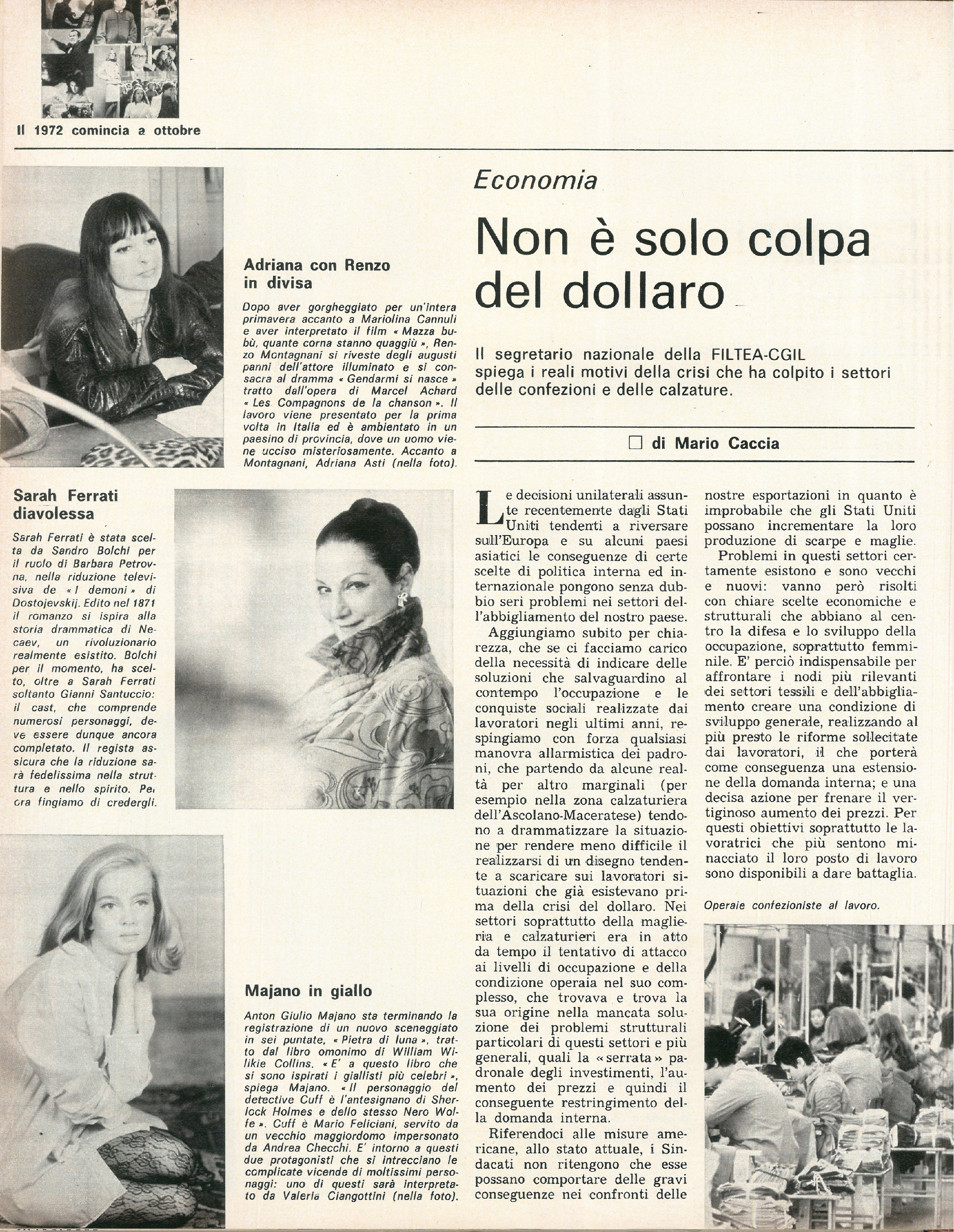 Foto: Gli appuntamenti del 1972 – Politica interna: il referendum contro il divorzio e l’elezione del Presidente della Repubblica – Esteri: il viaggio di Nixon in Cina – Donne: la lotta per l’aborto e per i consultori – Istruzione: riforma dell’università