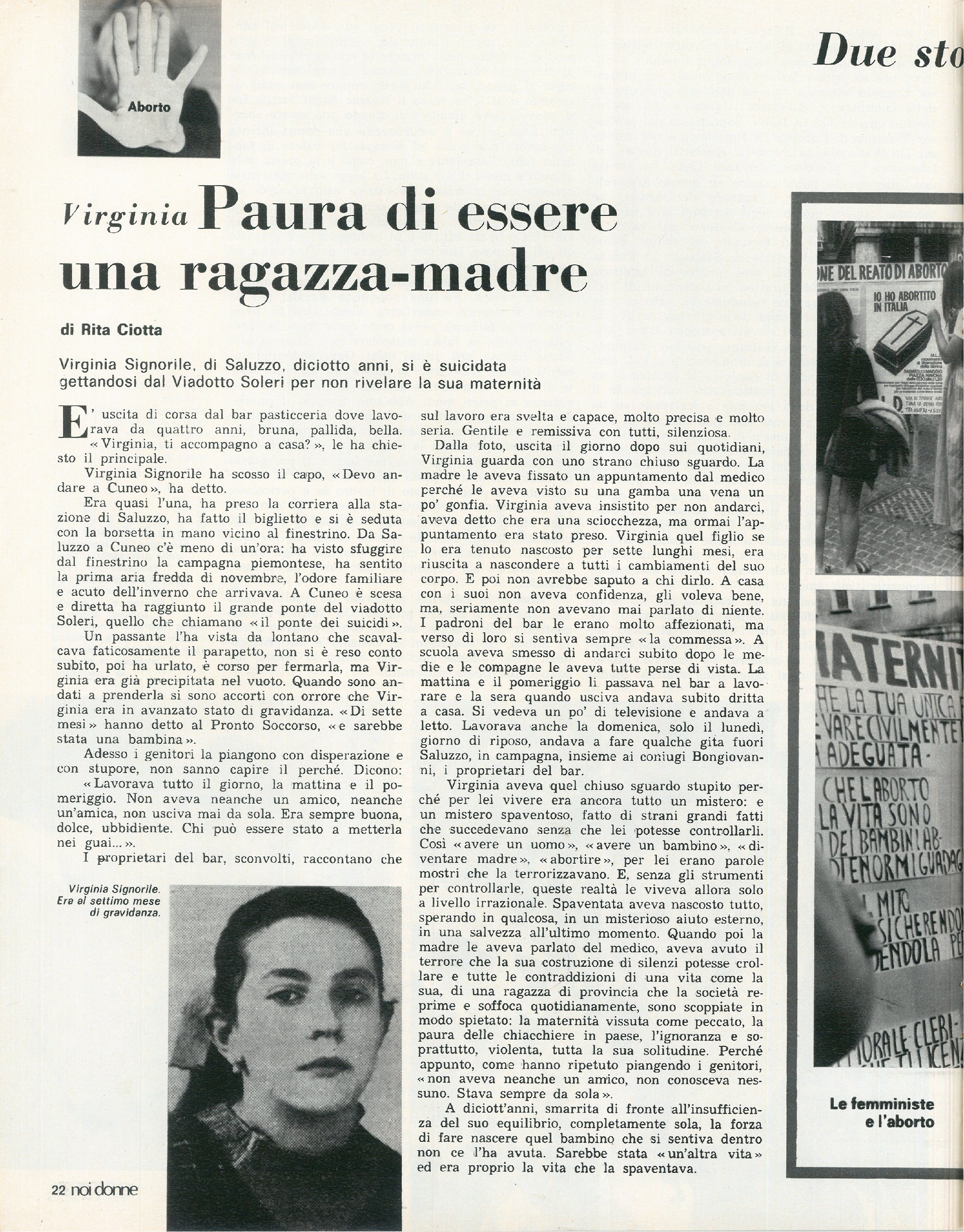 Foto: Aborto: le lotte per ottenere che non sia più reato – Irlanda: sempre donne si uniscono all’IRA – Cinema: “Permette? Rocco Papaleo”, il nuovo film con Marcello Mastroianni.  