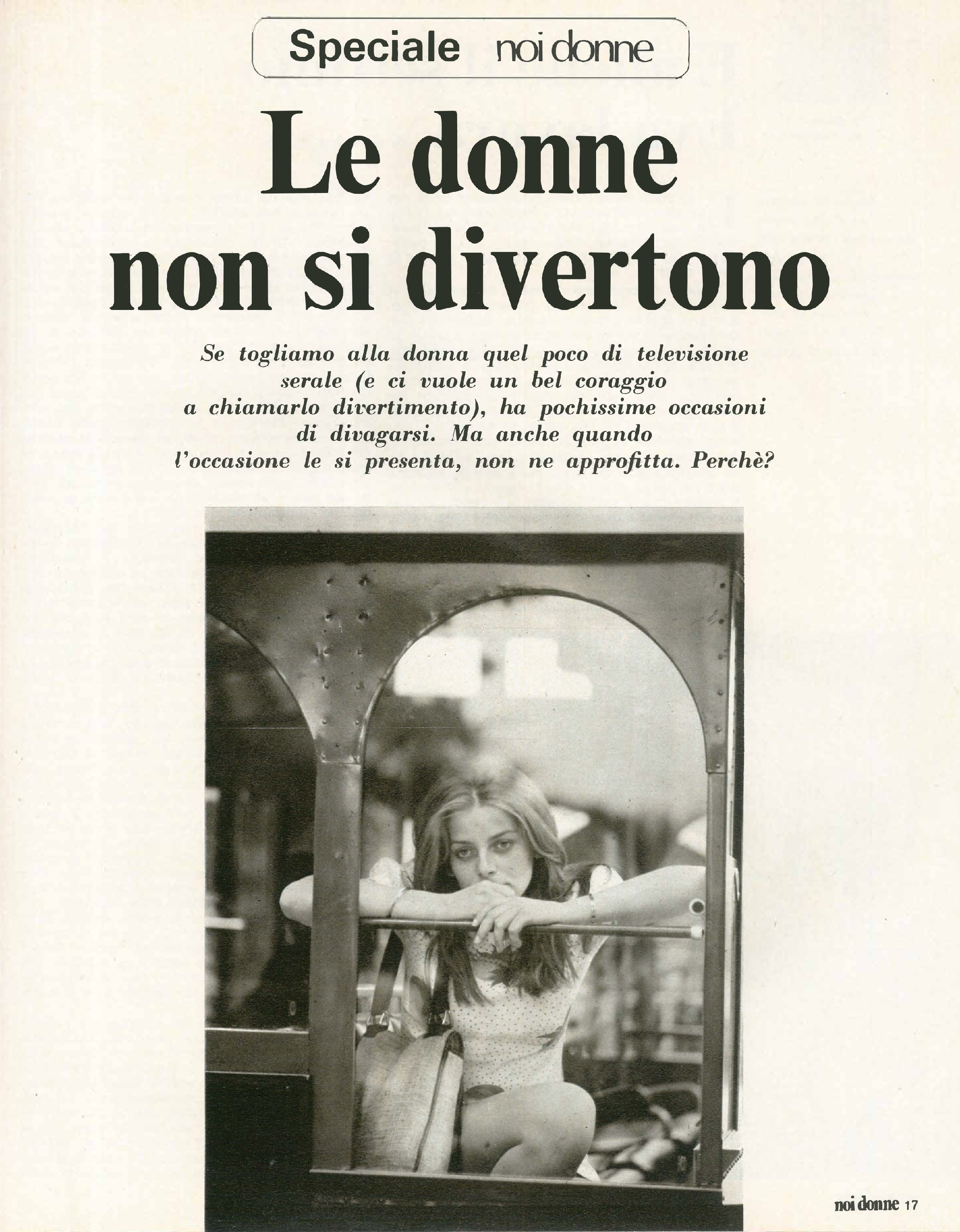 Foto: Le donne non si divertono