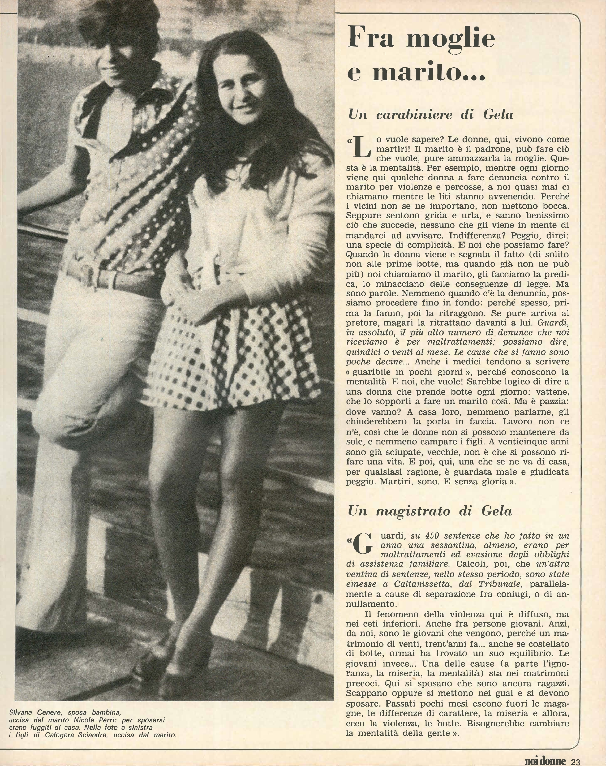 Foto: Appello di Hortensia Allende alle donne