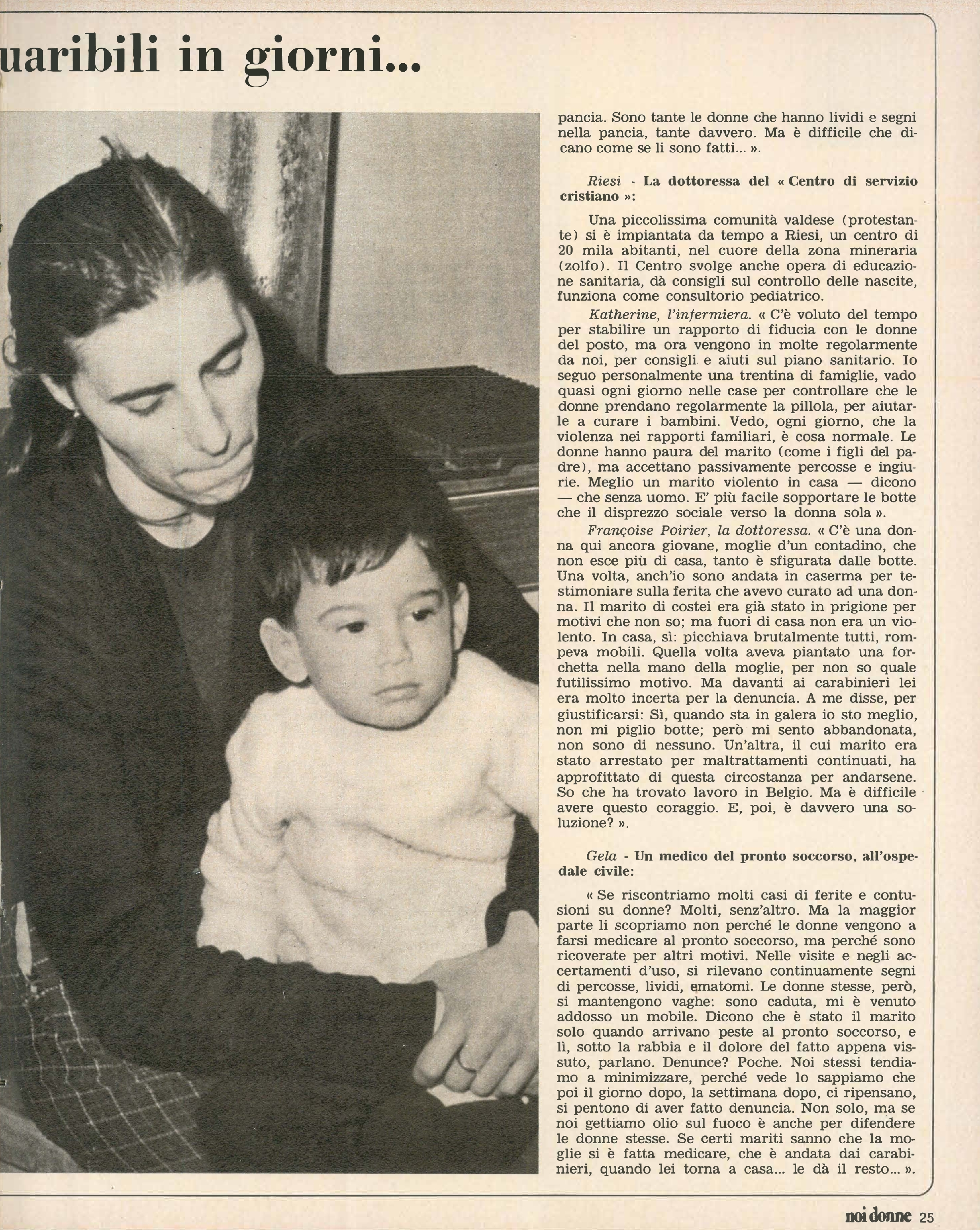 Foto: Appello di Hortensia Allende alle donne