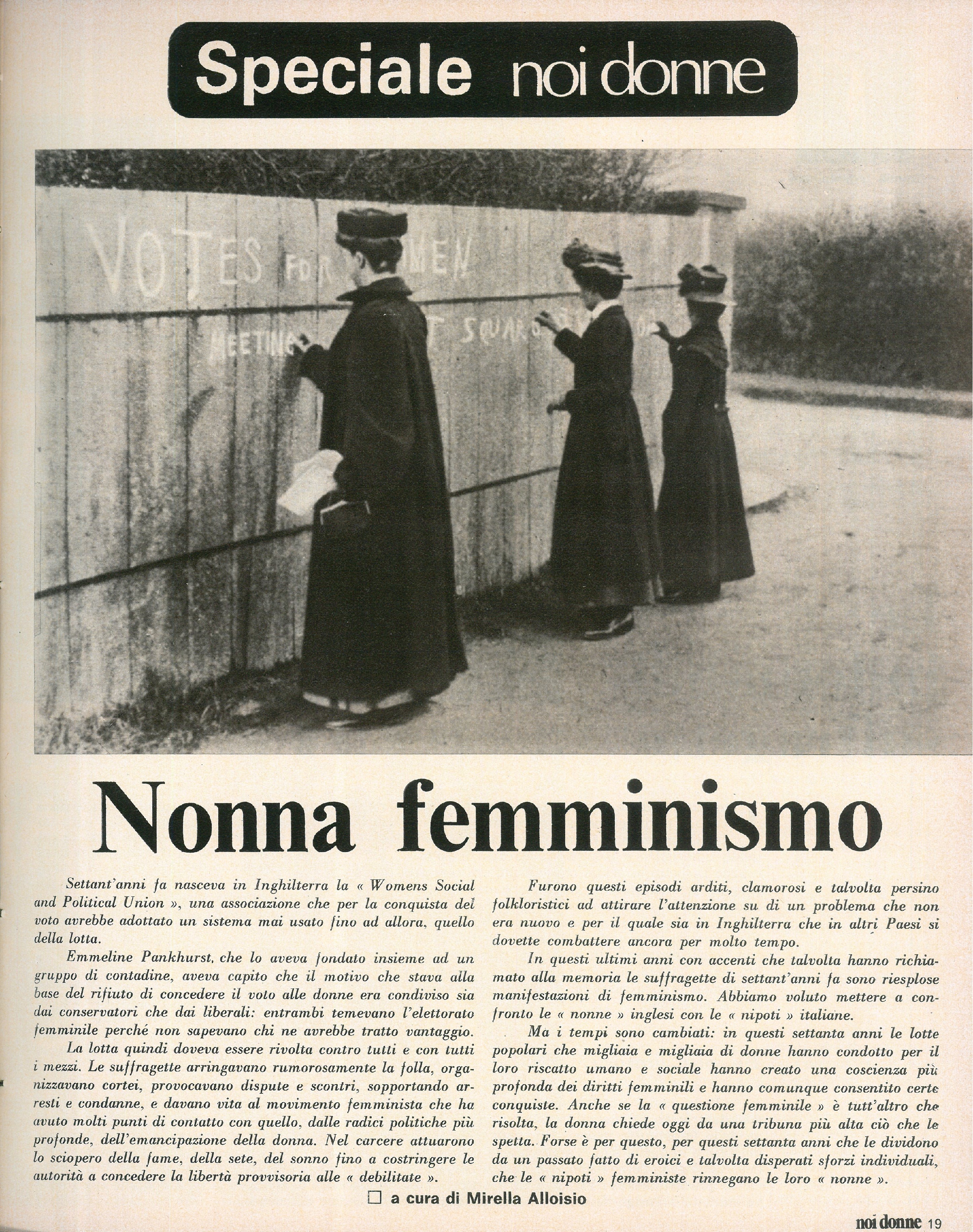 Foto: Nonna femminismo