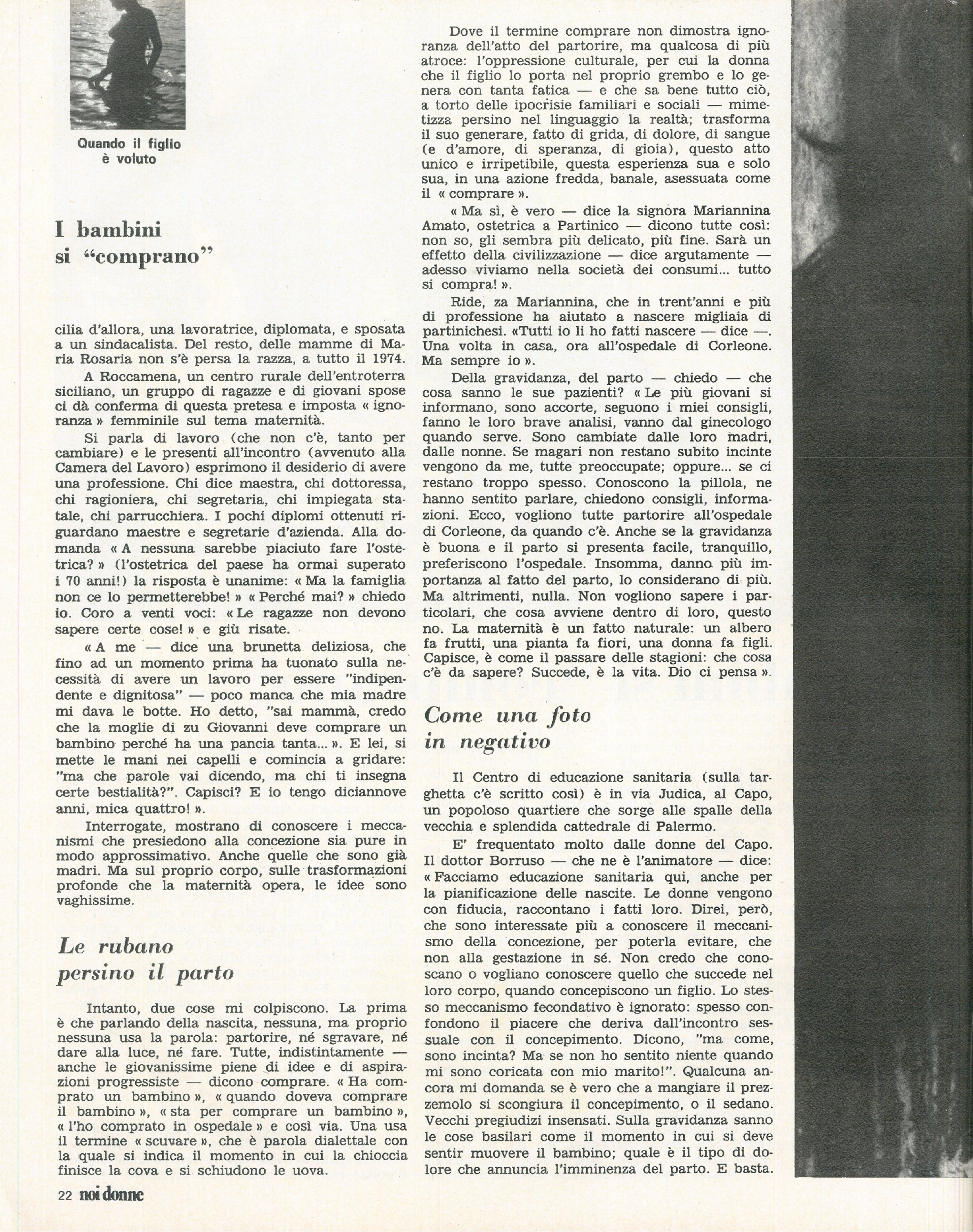 Foto: Numero 4 del 1974 Speciale “Quando un figlio è voluto”: i tabù che ancora circondano la maternità – Grecia: testimonianze dalla dittatura – TV: per la prima volta sul piccolo schermo andrà in scena la crisi della famiglia  