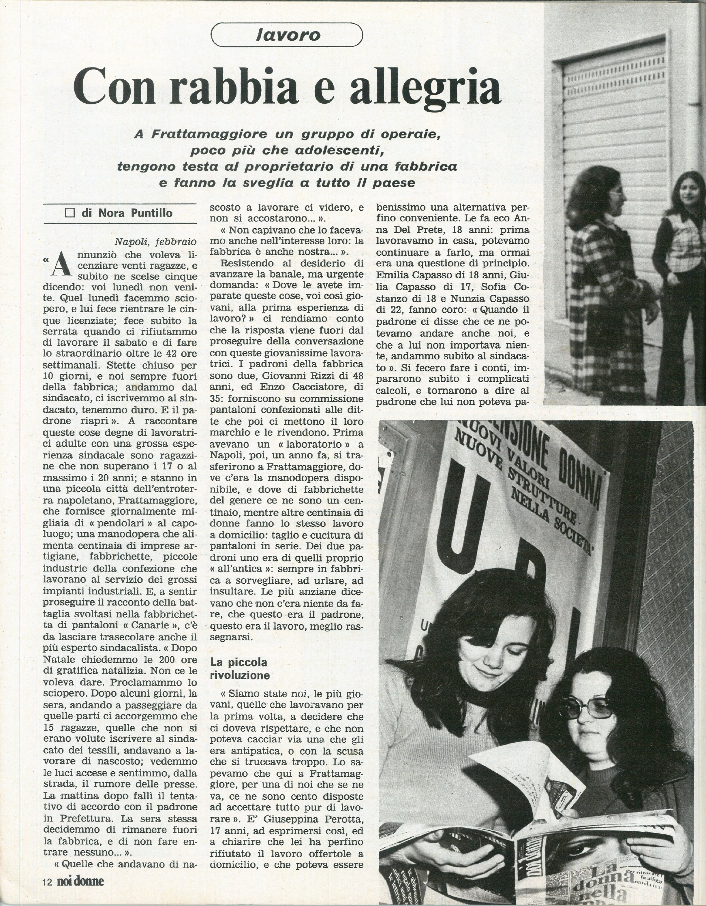 Foto: Speciale “Anche nelle tasse siamo discriminate”: la riforma fiscale penalizza le lavoratrici – Divorzio: l’opinione di esponenti cattolici sul referendum – Sud Italia: il libro “Storia di Paola” racconta la condizione delle donne meridionali 