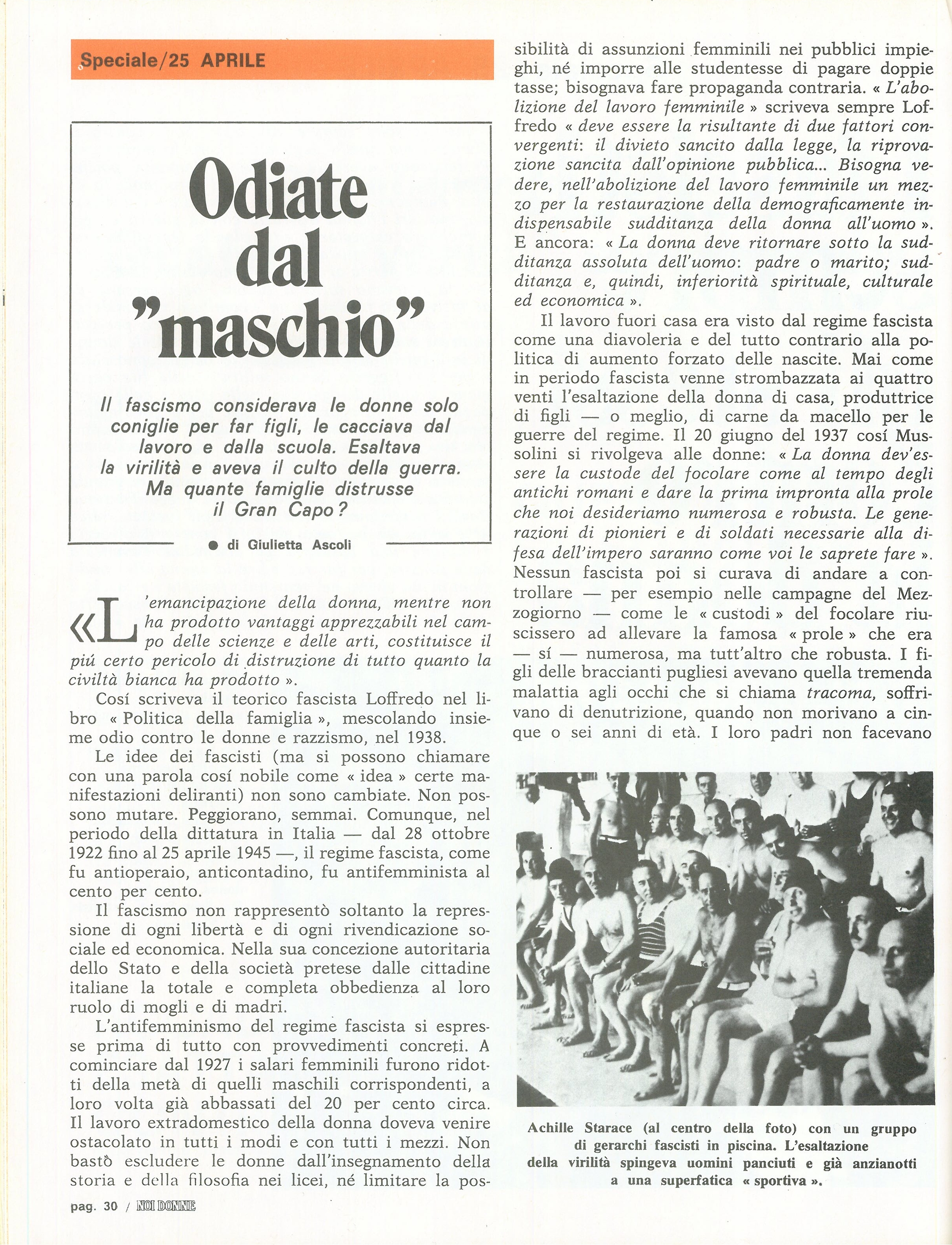 Foto: iSpeciale “Non votate come i fascisti”: il referendum del 12 maggio ha un grande significato politico, perché può contrastare una manovra fascista – Sud: le donne meridionali sono pronte ad organizzarsi per la lotta – Antifascismo: la determinazione 