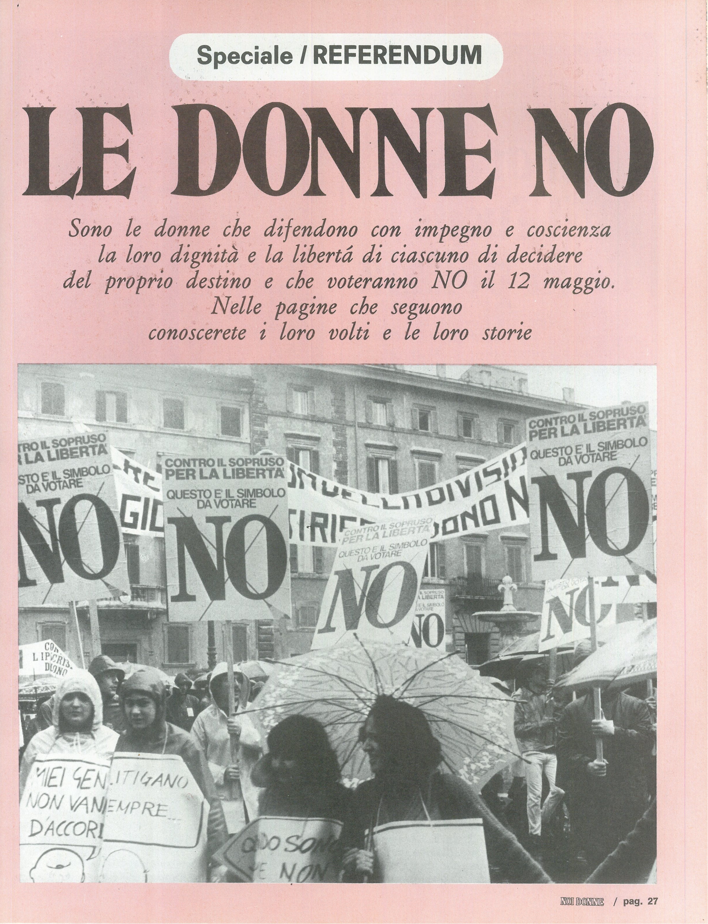 Foto: Le donne dicono NO