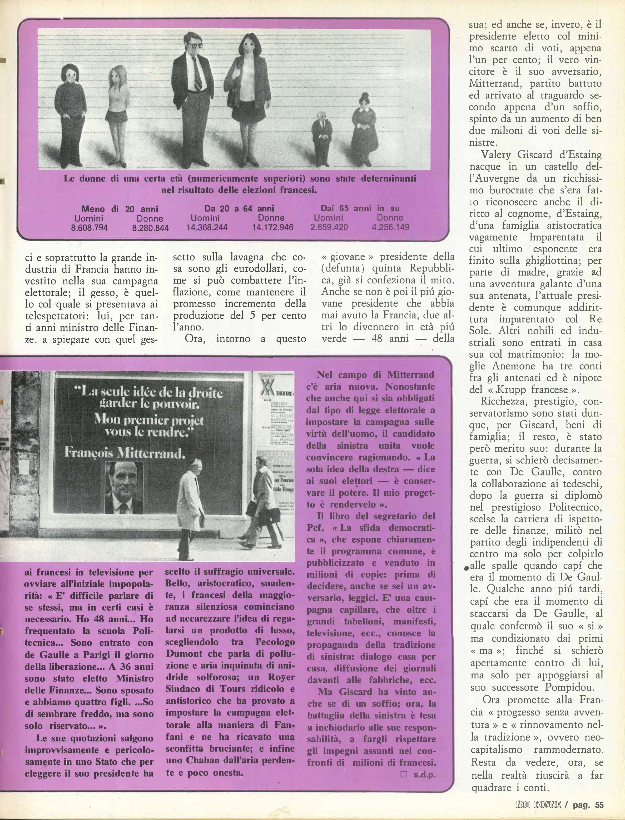 Foto: Famiglia: la riforma del codice per garantire la parità giuridica tra uomo e donna – Scuola: la cronaca mostra la necessità di abolire i modelli autoritari – Teatro: intervista con Giorgio Gaber 