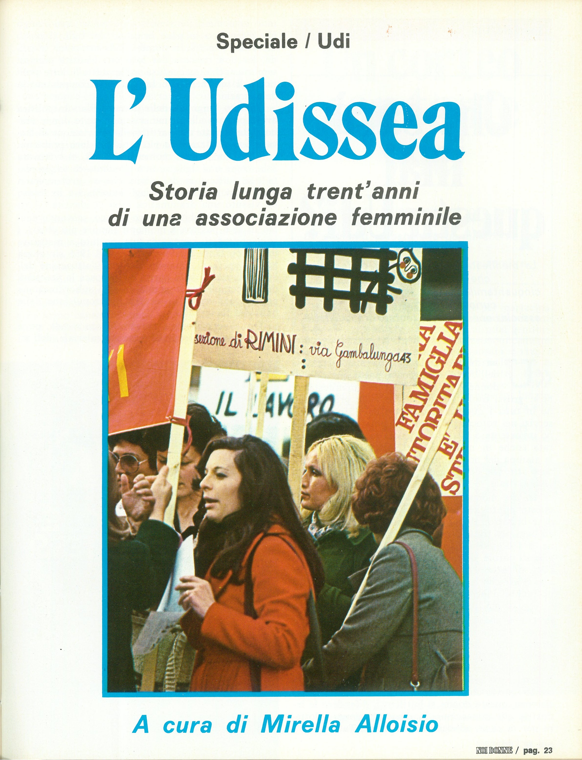 Foto: L'UDIssea una storia lunga trenta anni di una associazione femminile