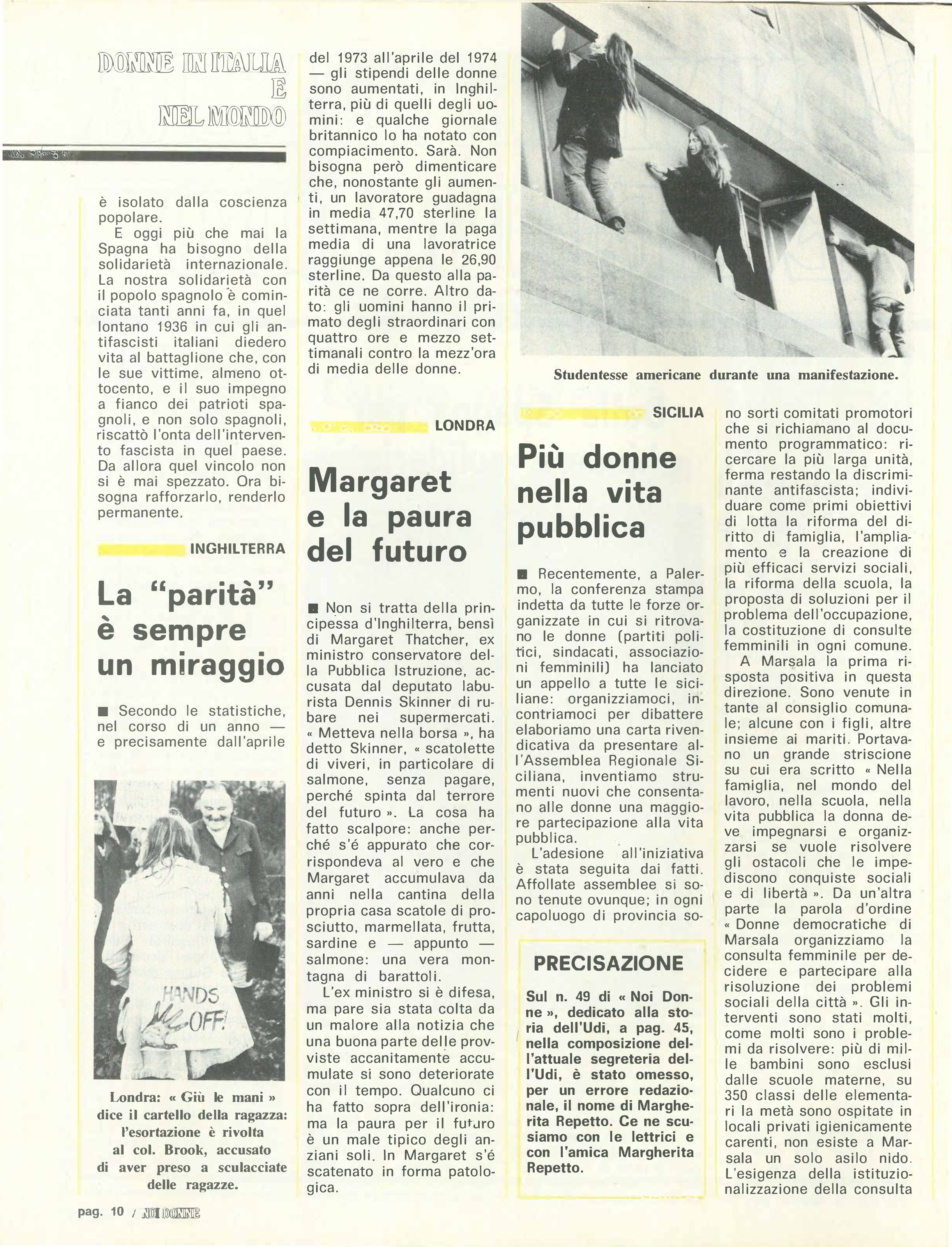 Foto: (nr 1-2) 1975, il mondo parla delle donne