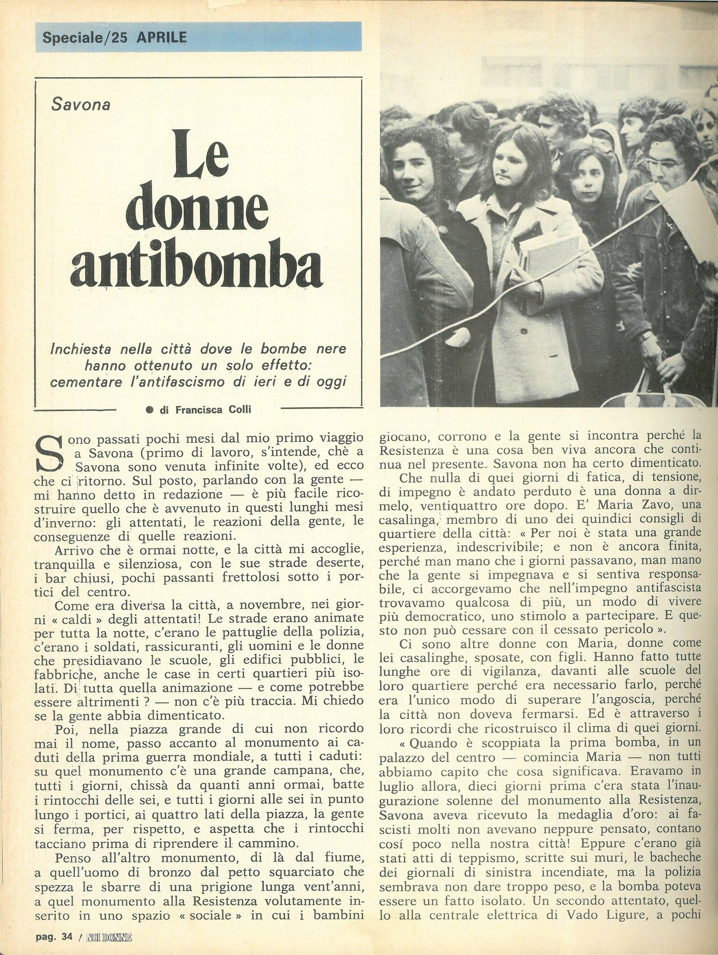 Foto: Le donne dicono NO al fascismo