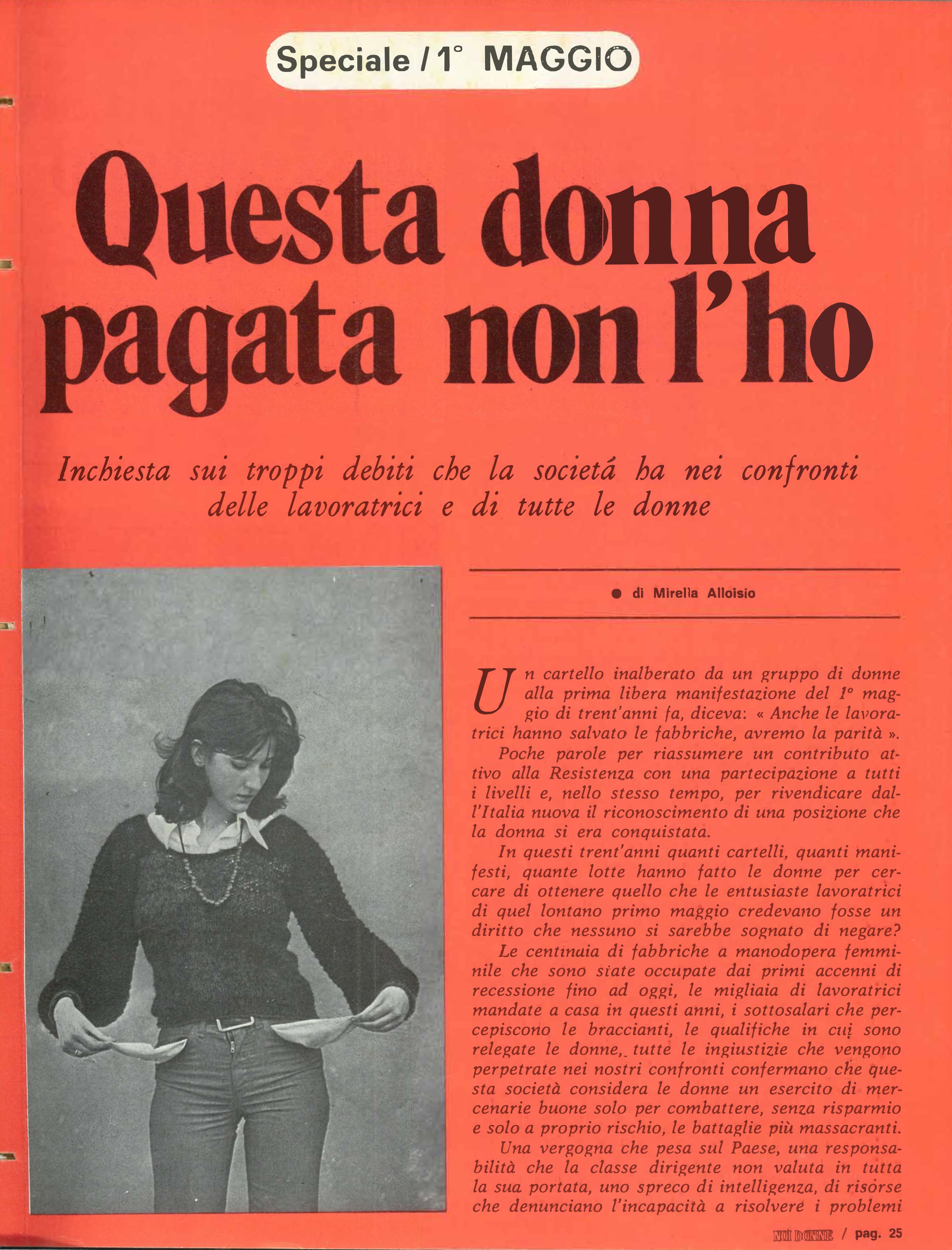 Foto: Questa donna pagata non l'ho