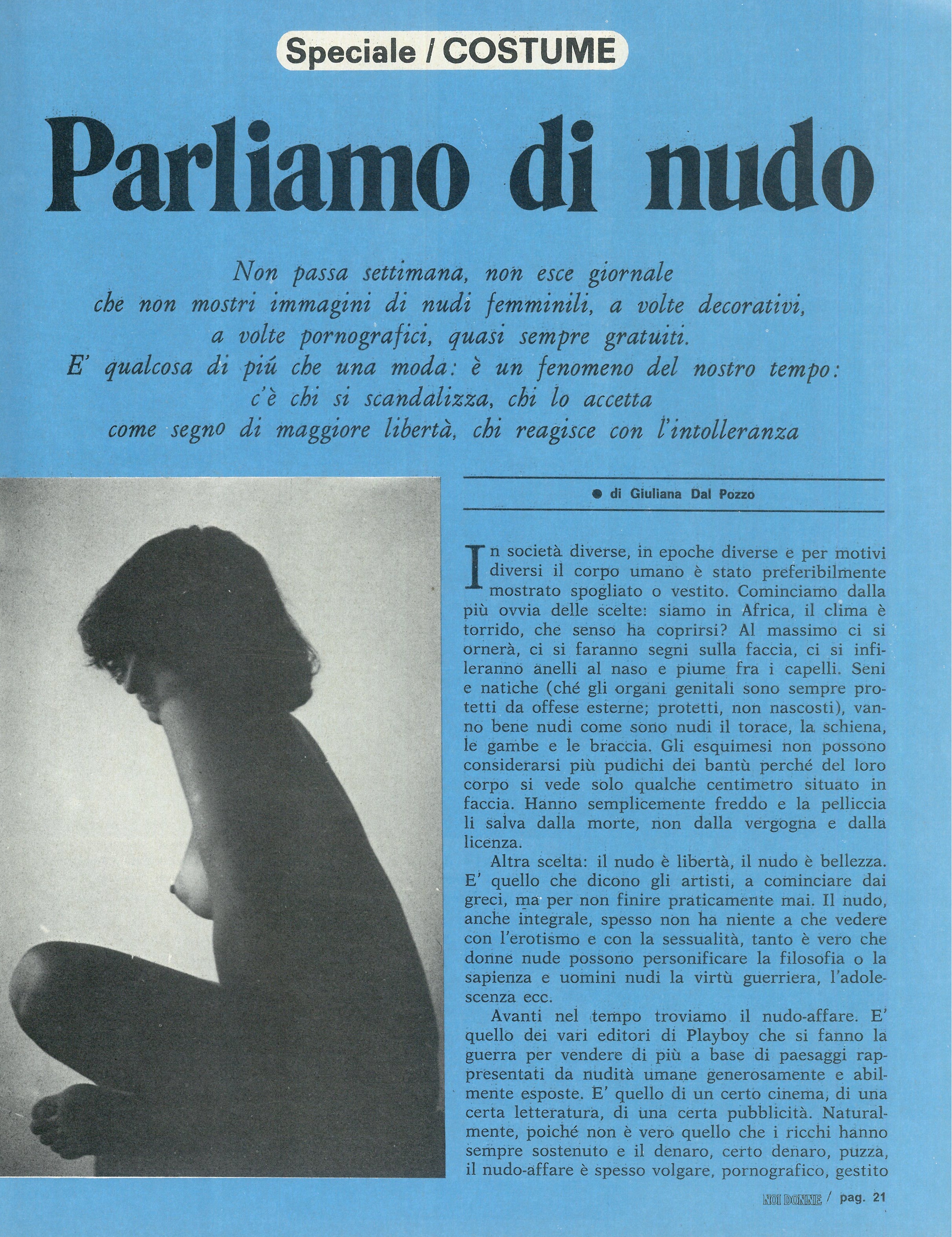 Foto: Parliamo di nudo