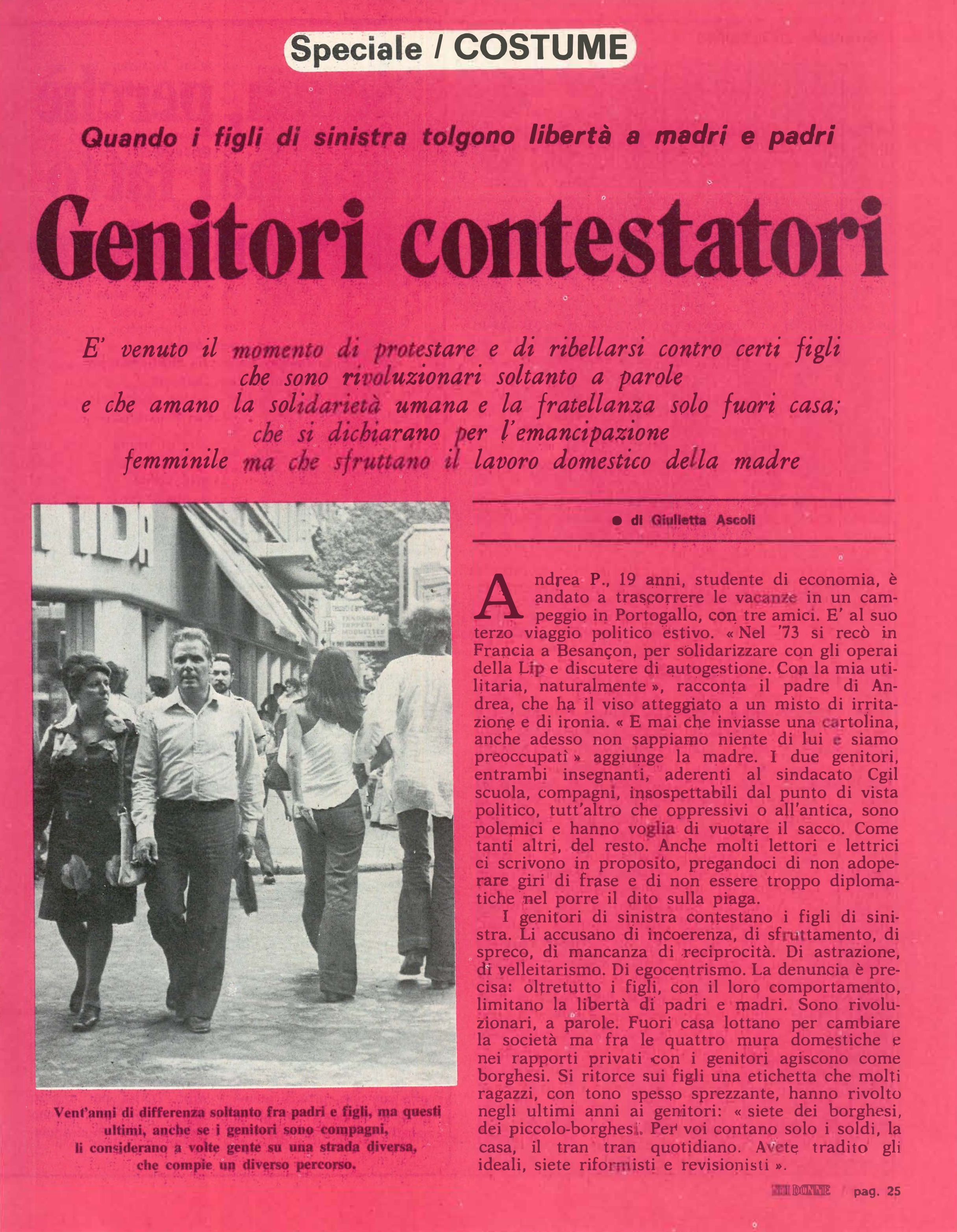 Foto: Genitori contestatori