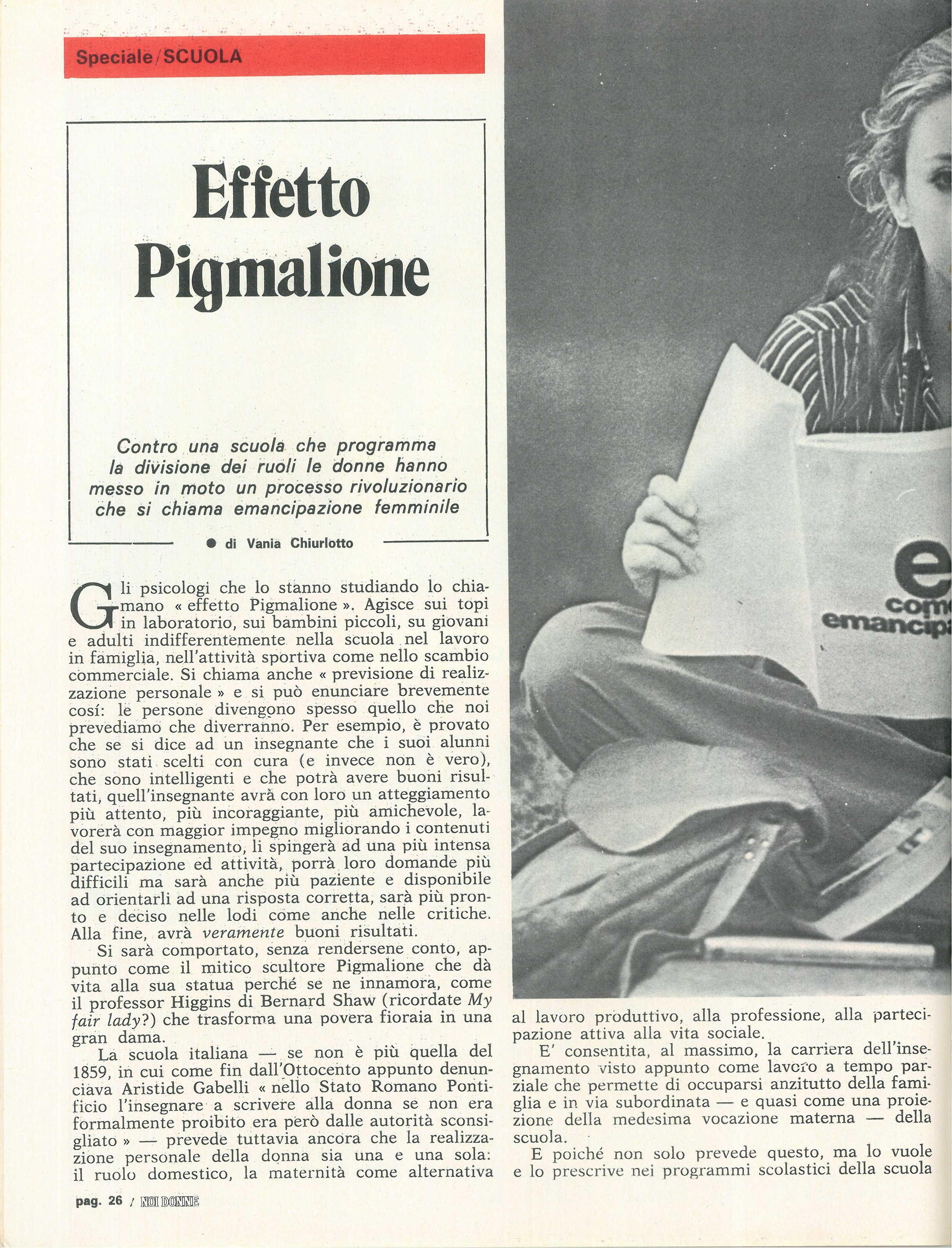 Foto: Scuola: plurale femminile