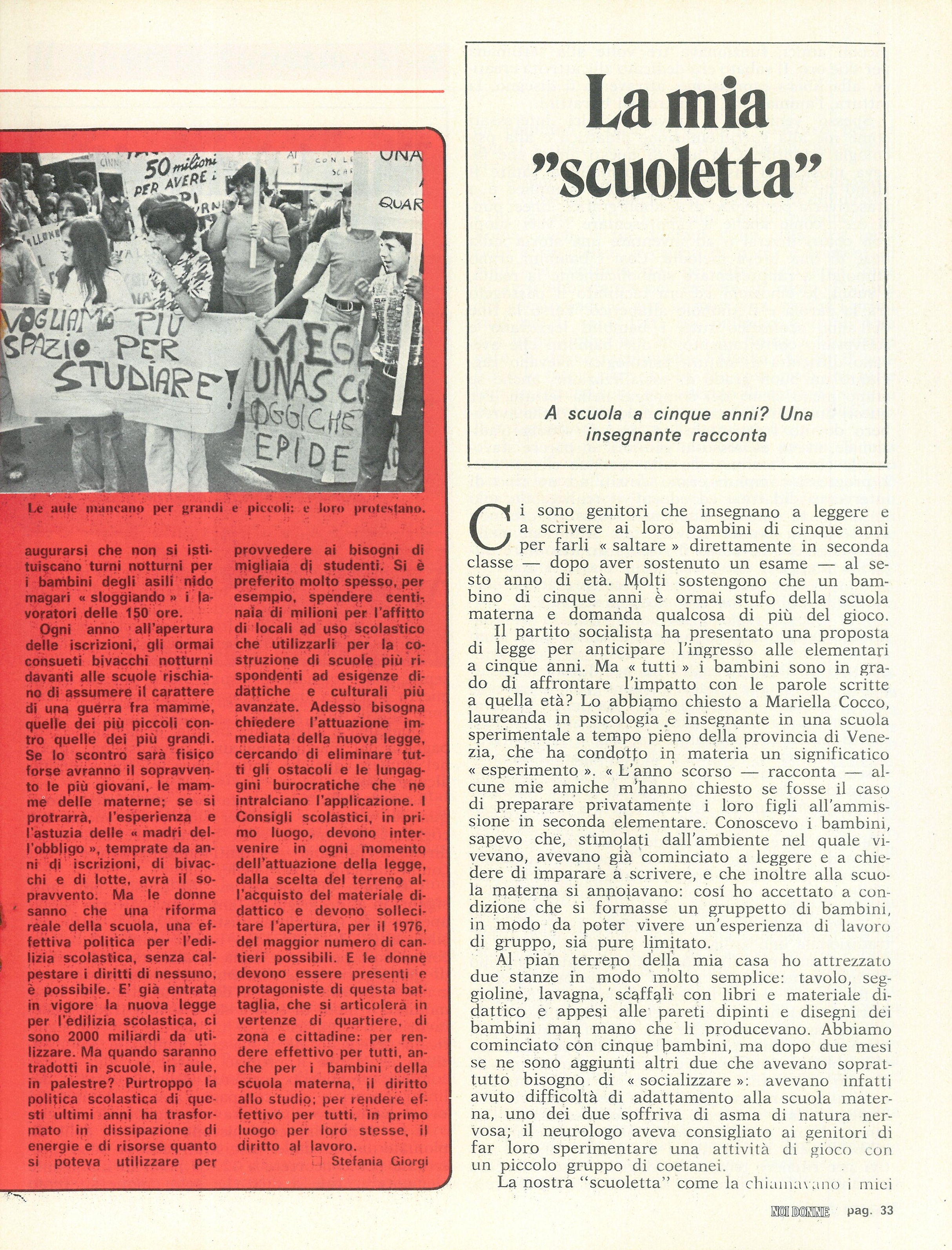 Foto: Scuola: plurale femminile