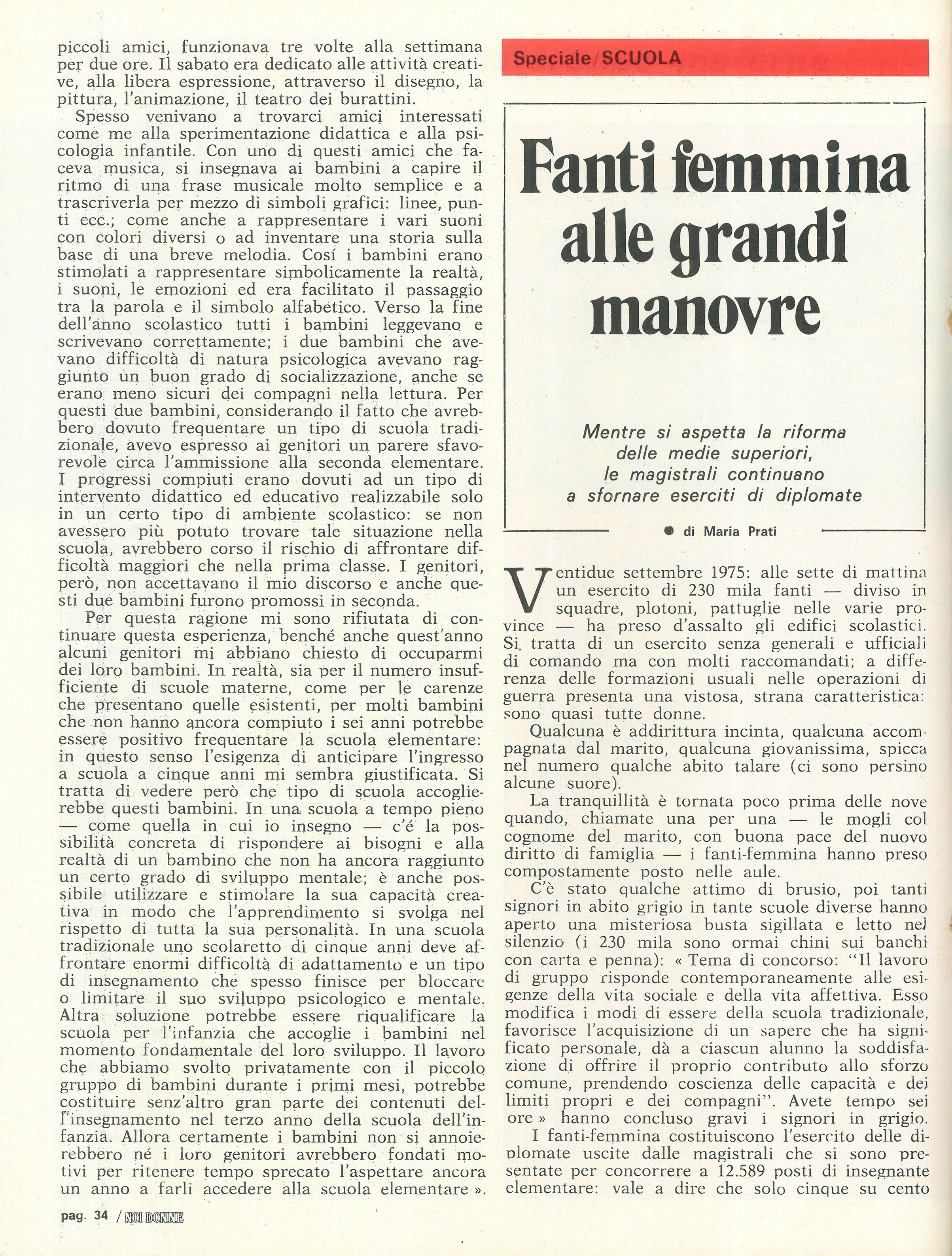 Foto: Scuola: plurale femminile