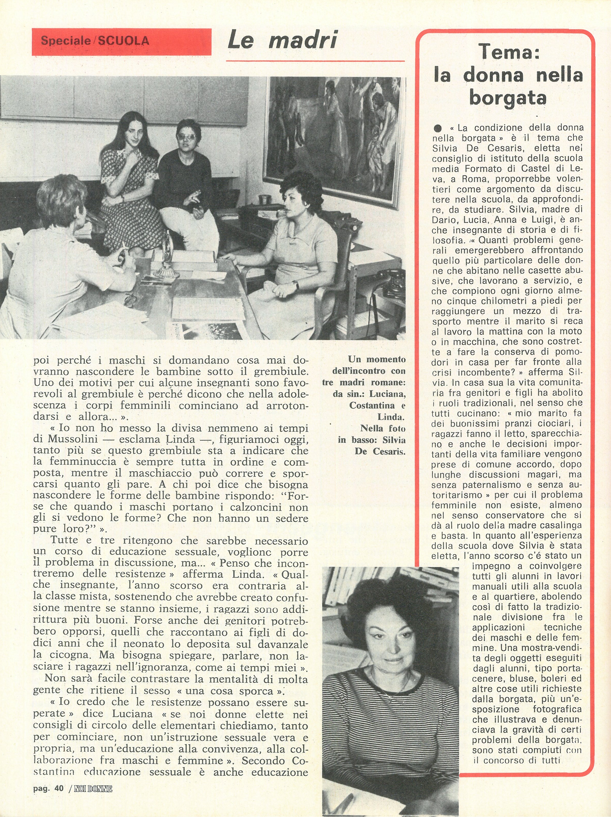 Foto: Scuola: plurale femminile