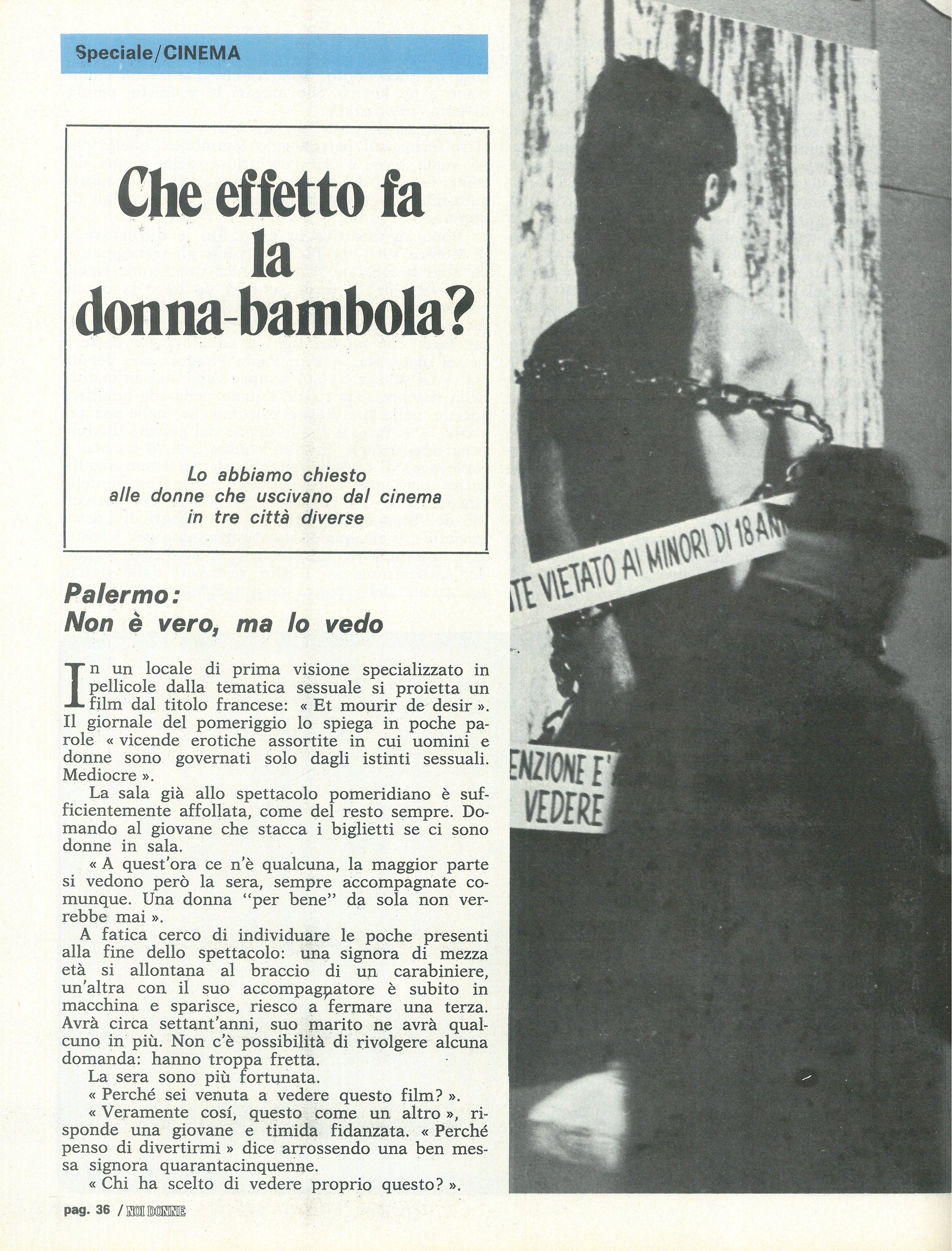 Foto: Ciak: si offende la donna